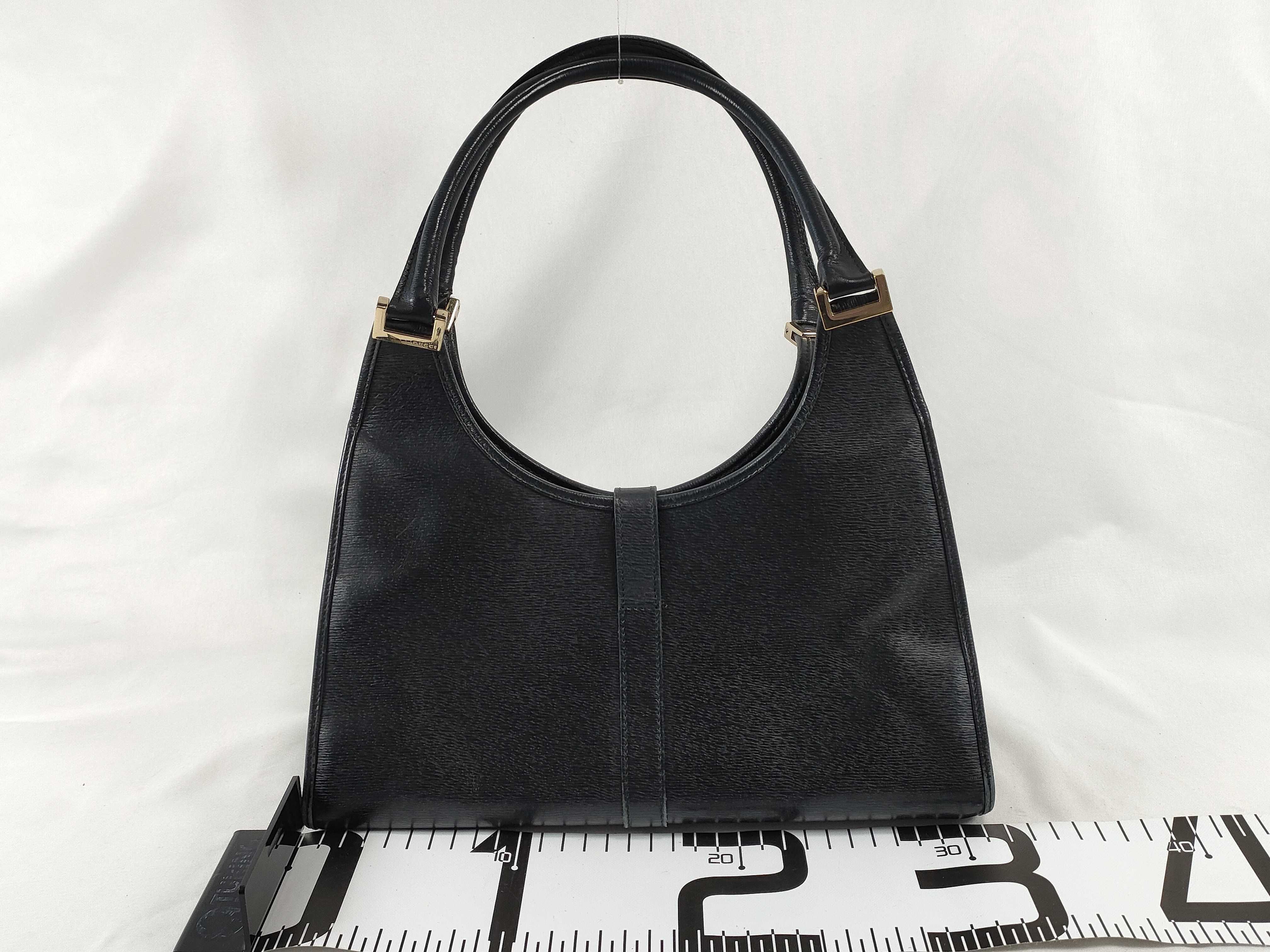 Jackie Leather Handbag, Black — view 2