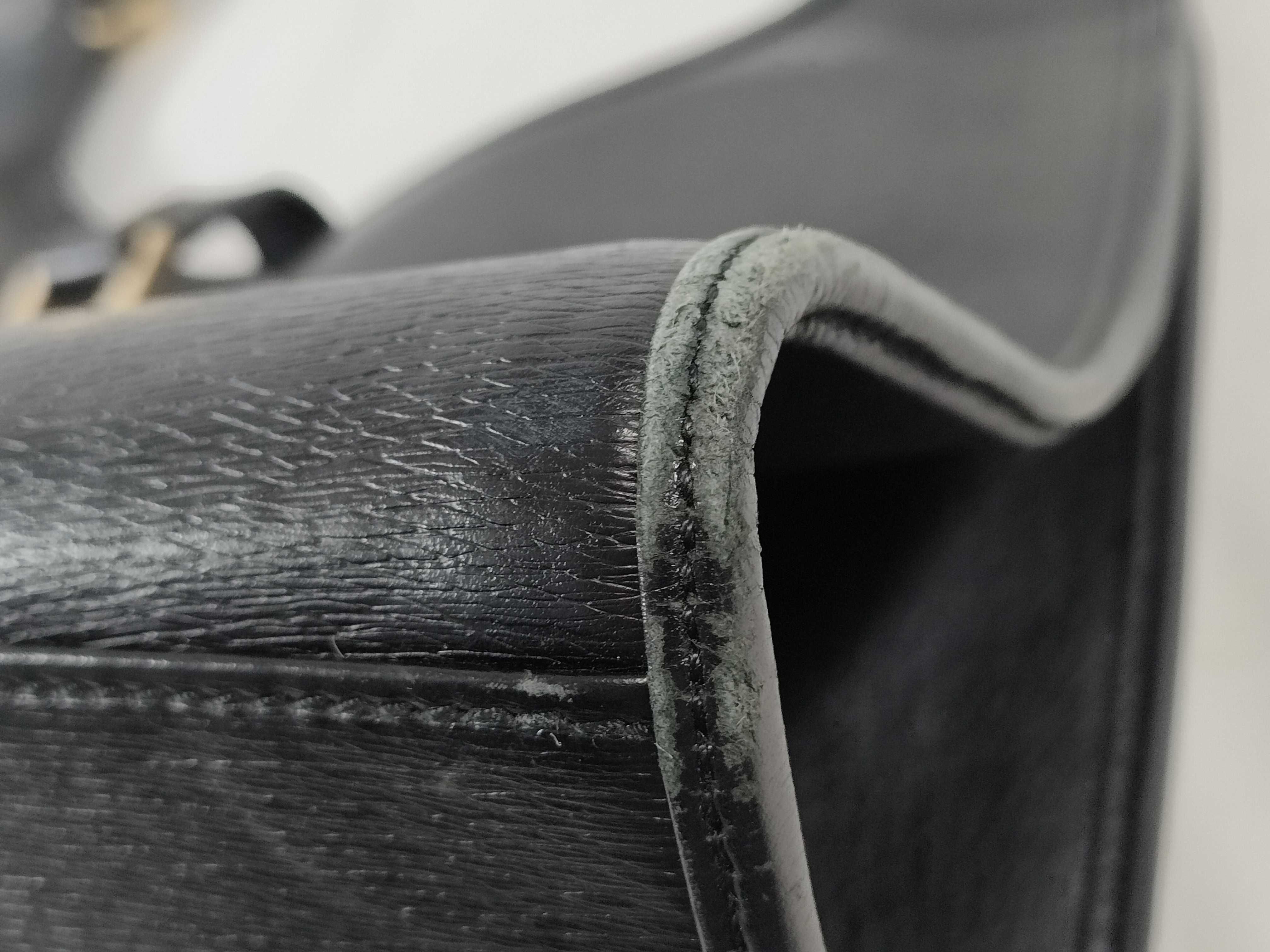 Jackie Leather Handbag, Black — view 6