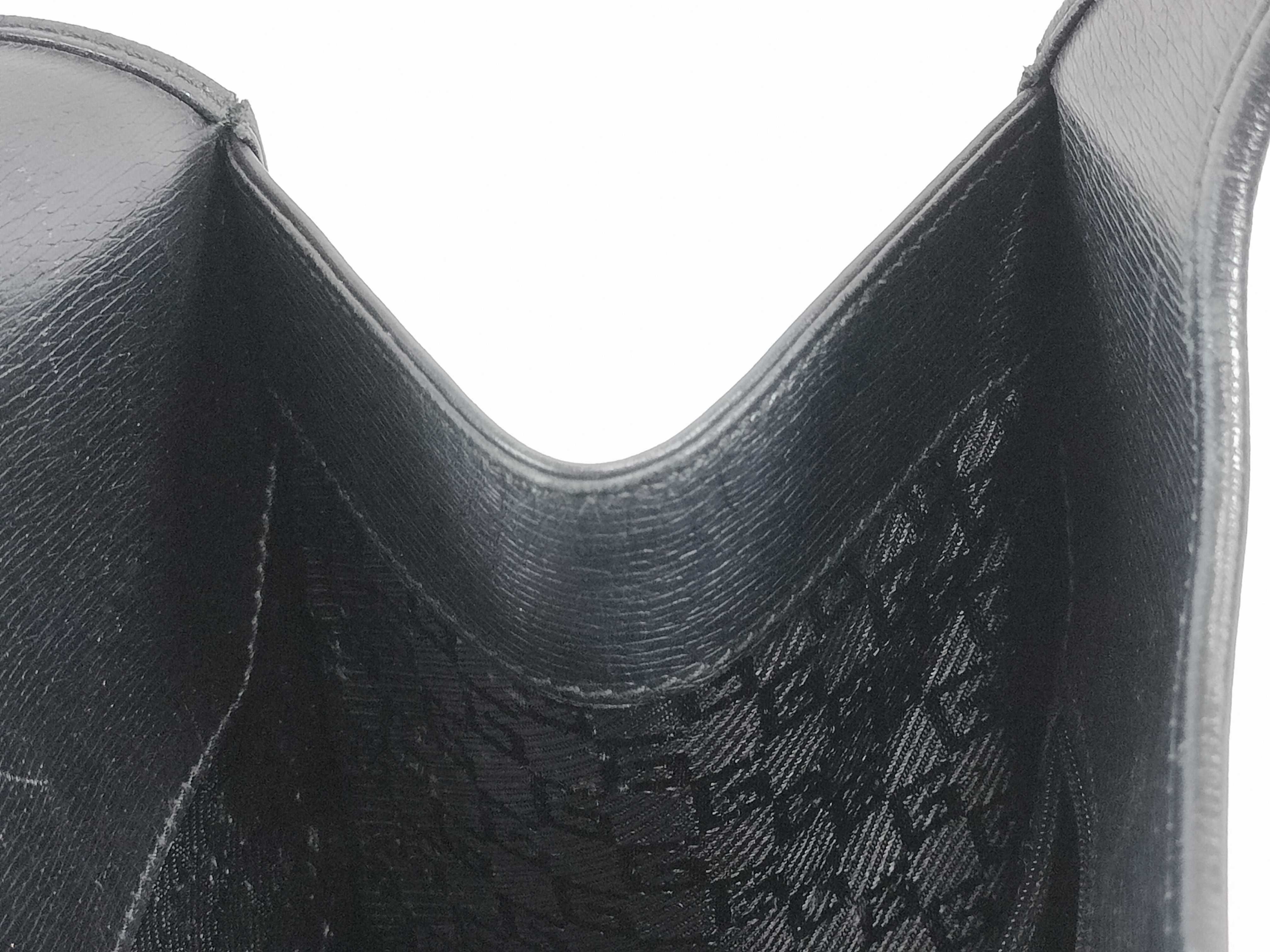 Jackie Leather Handbag, Black — view 8