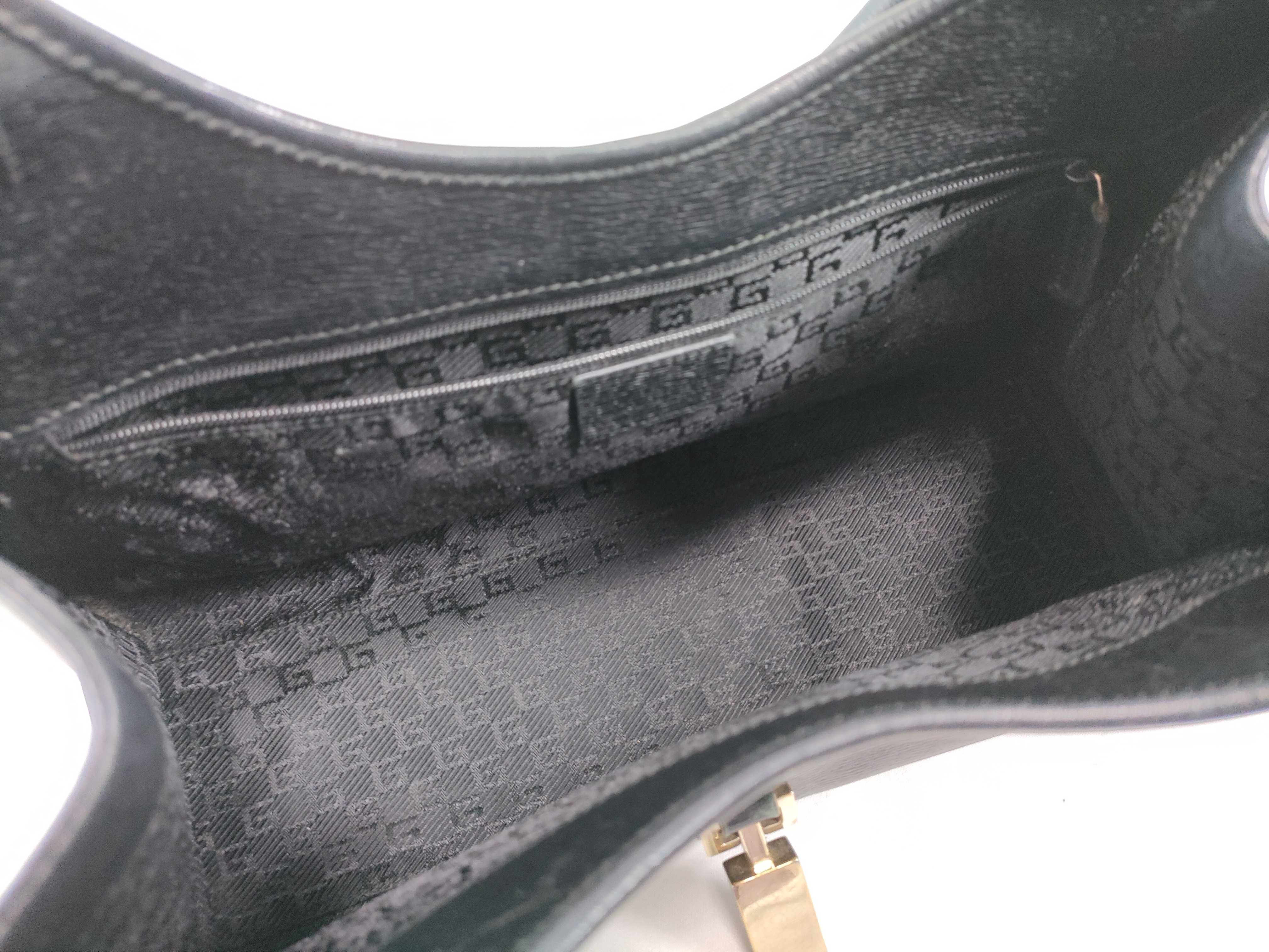 Jackie Leather Handbag, Black — view 9