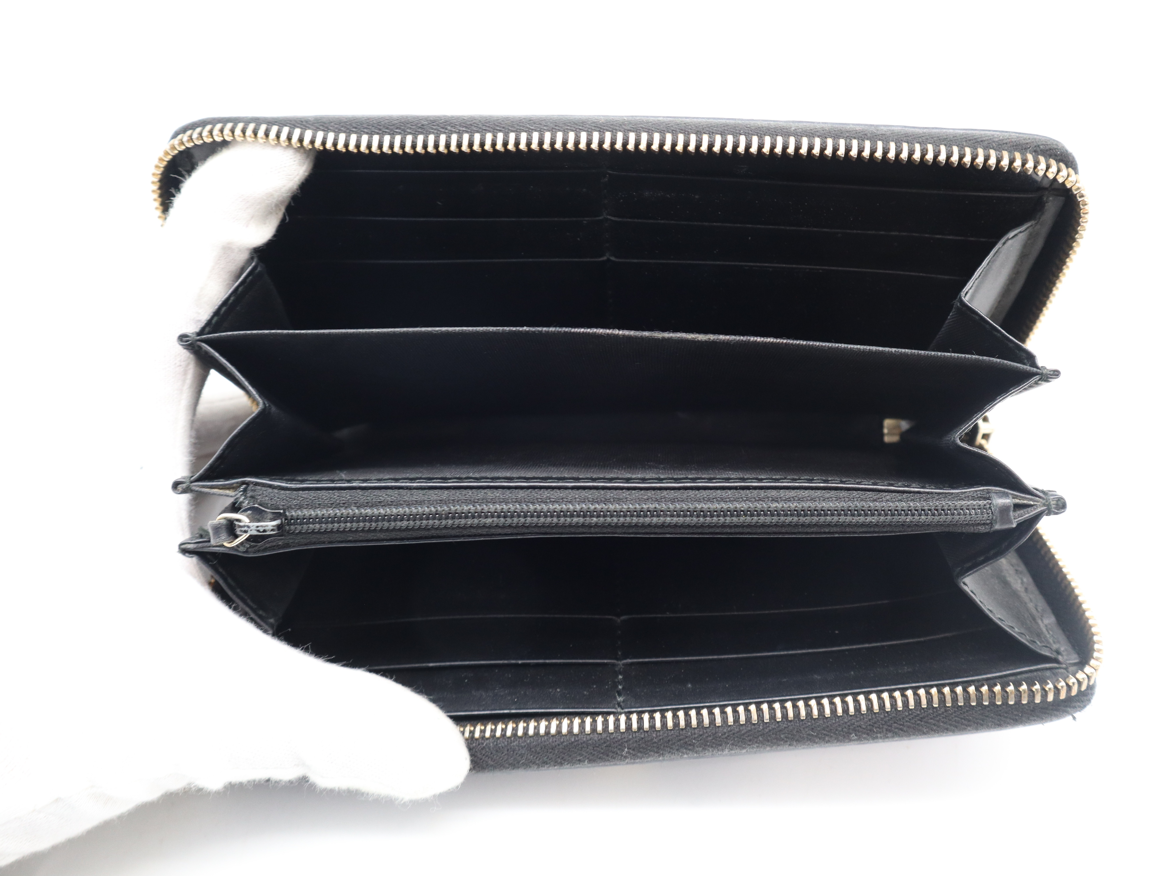 388680 Guccissima Black Long Wallet — view 8
