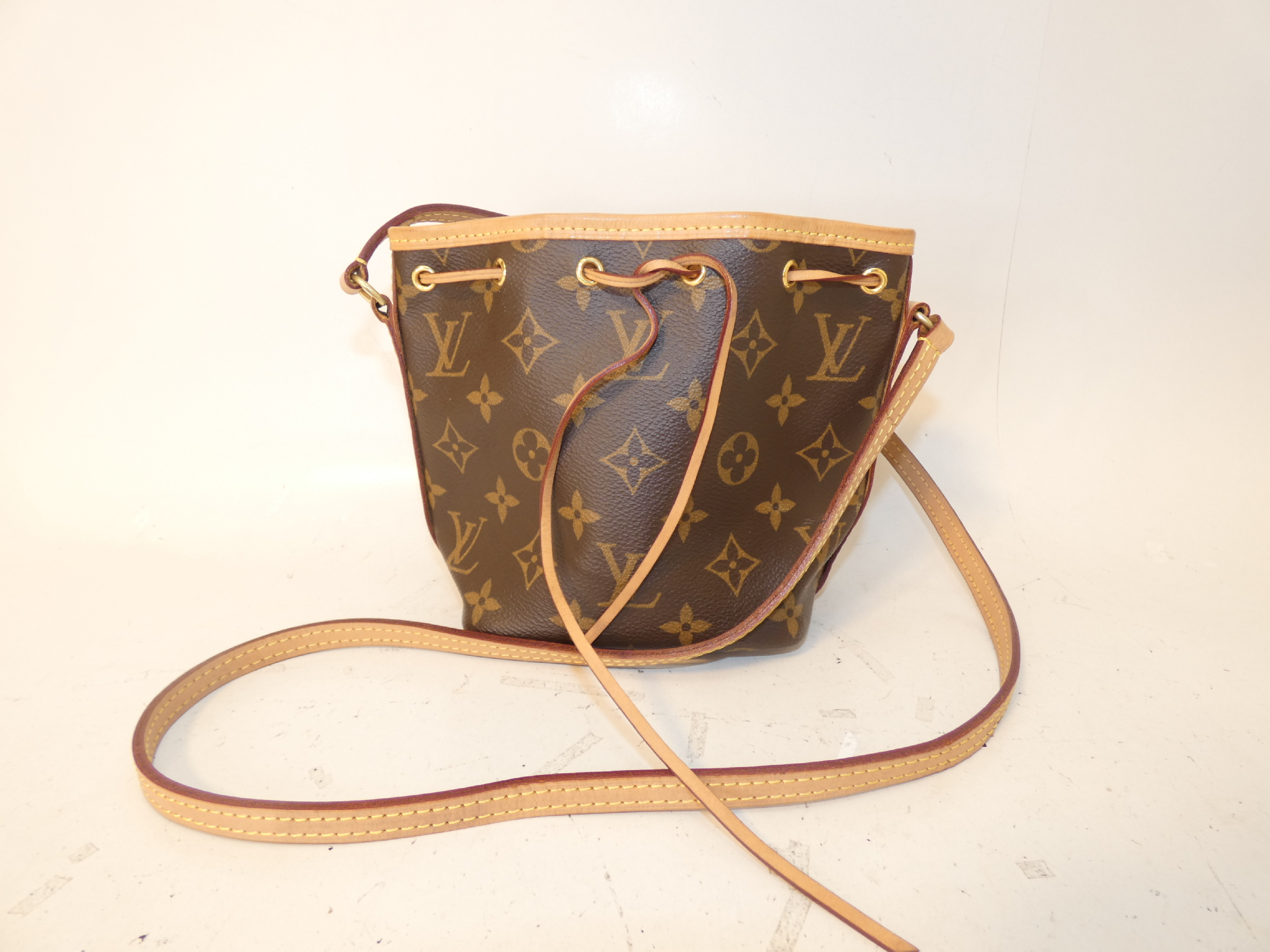 Nano Noe Monogram Shoulder Bag