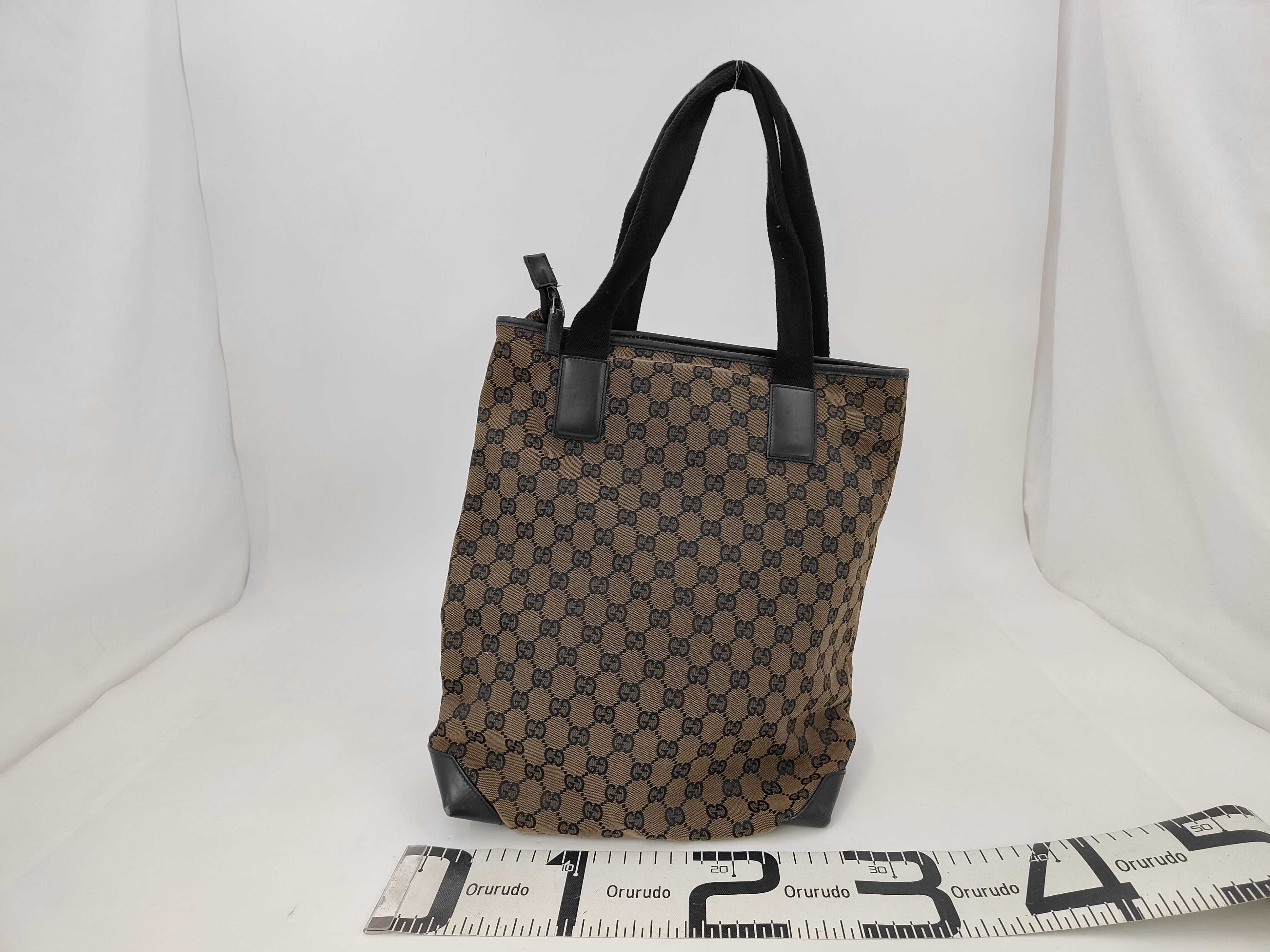 GG Canvas Tote Bag, Black, 019/0401 (Handbag) — view 2