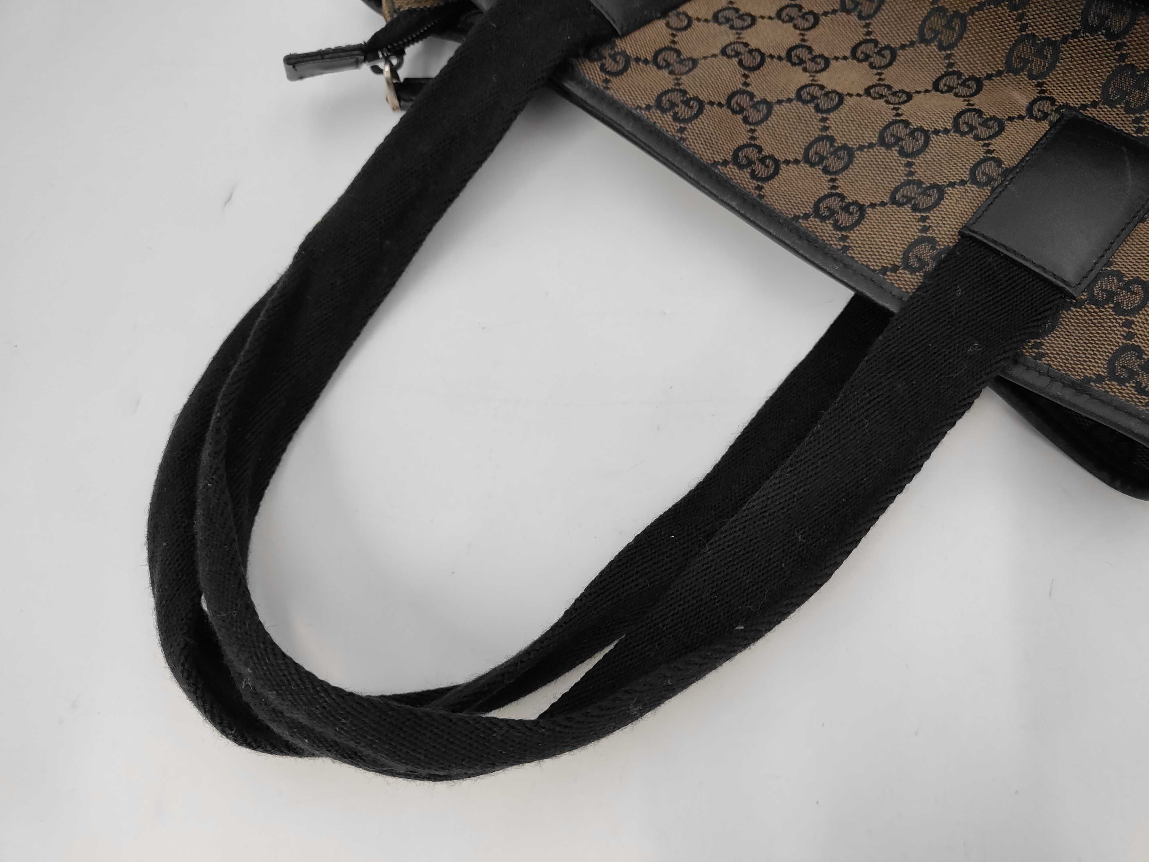 GG Canvas Tote Bag, Black, 019/0401 (Handbag) — view 4