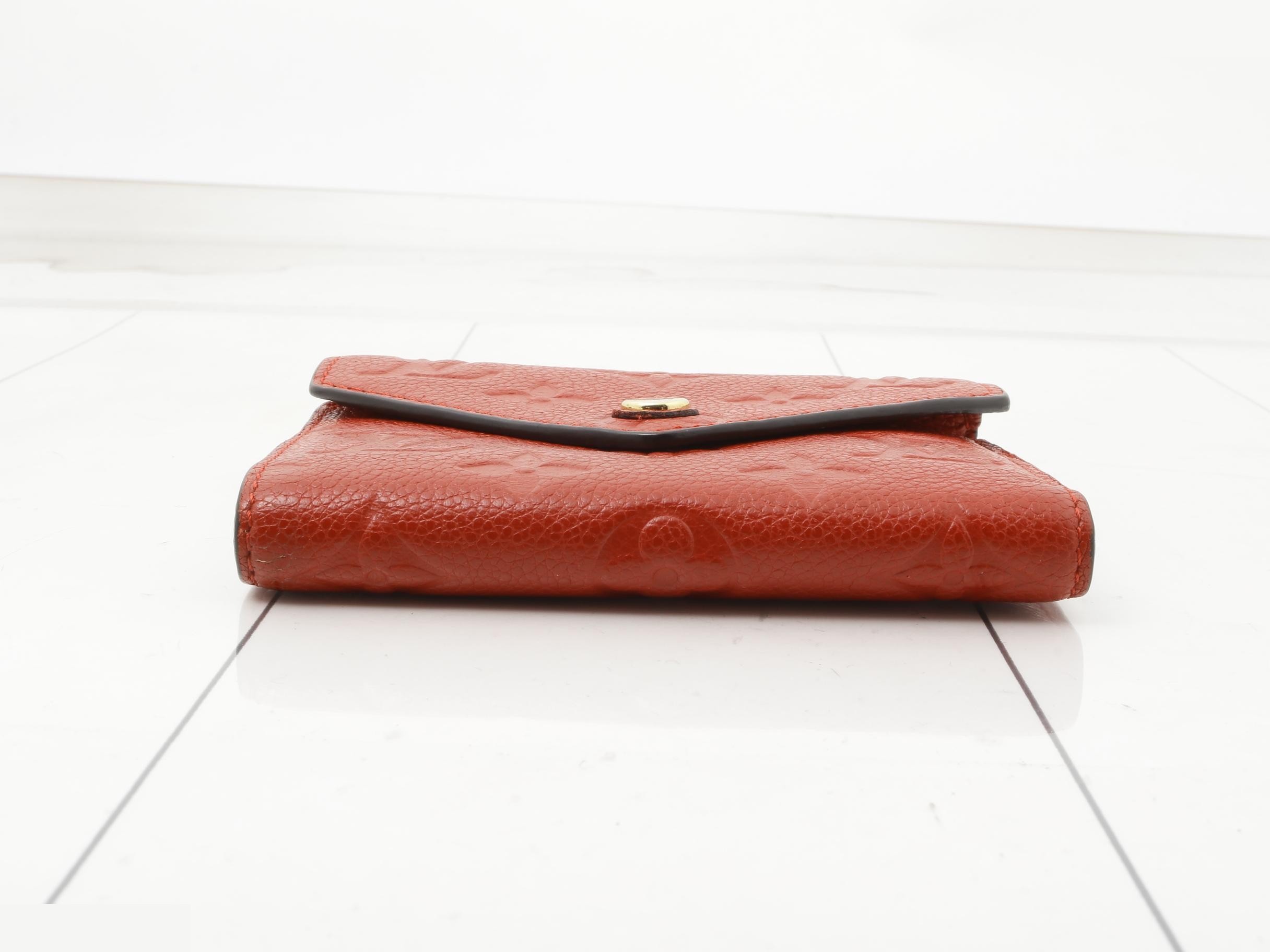 Portefeuille Victorine Empreinte Red — view 3