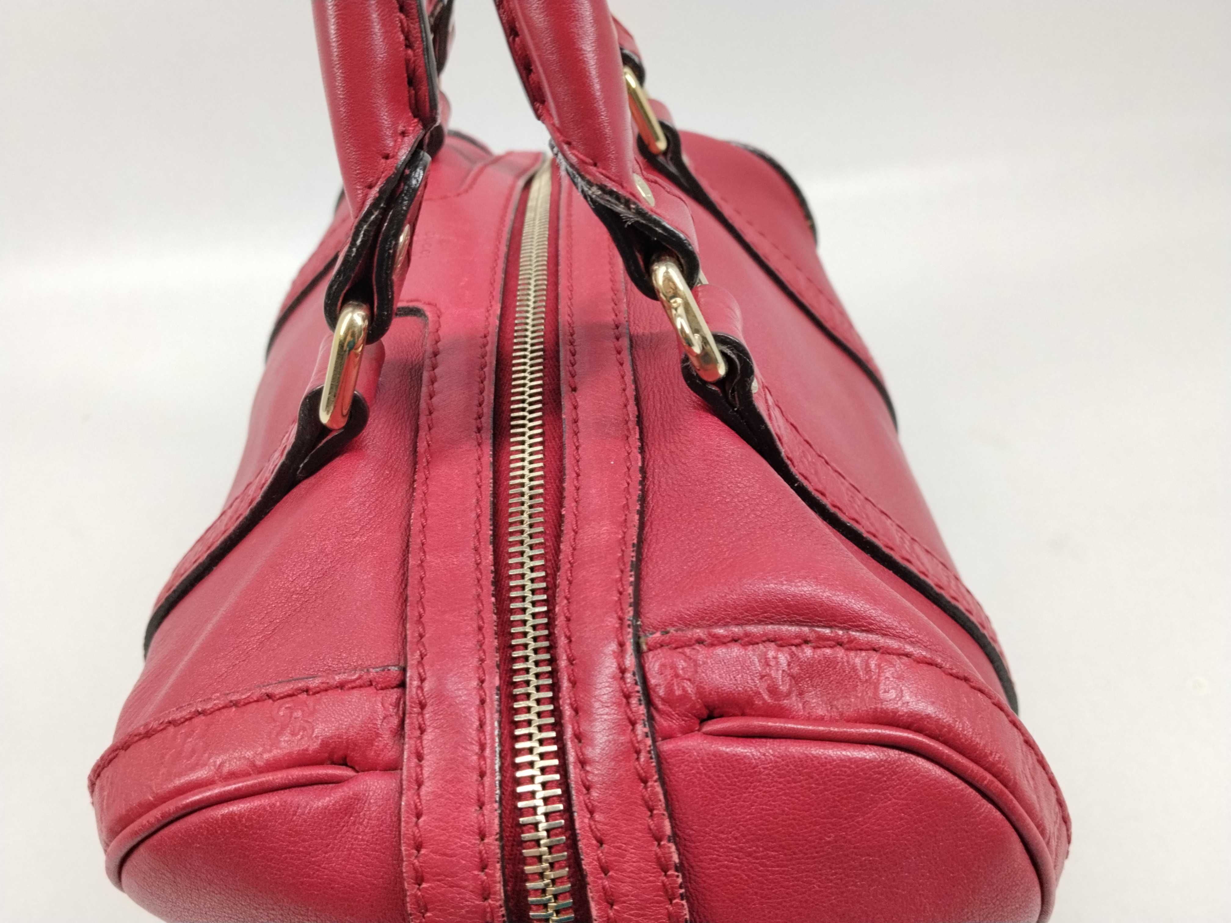 Guccissima Micro Guccissima 269876 Red Leather Handbag Shoulder Bag 2-Way with Strap — view 6