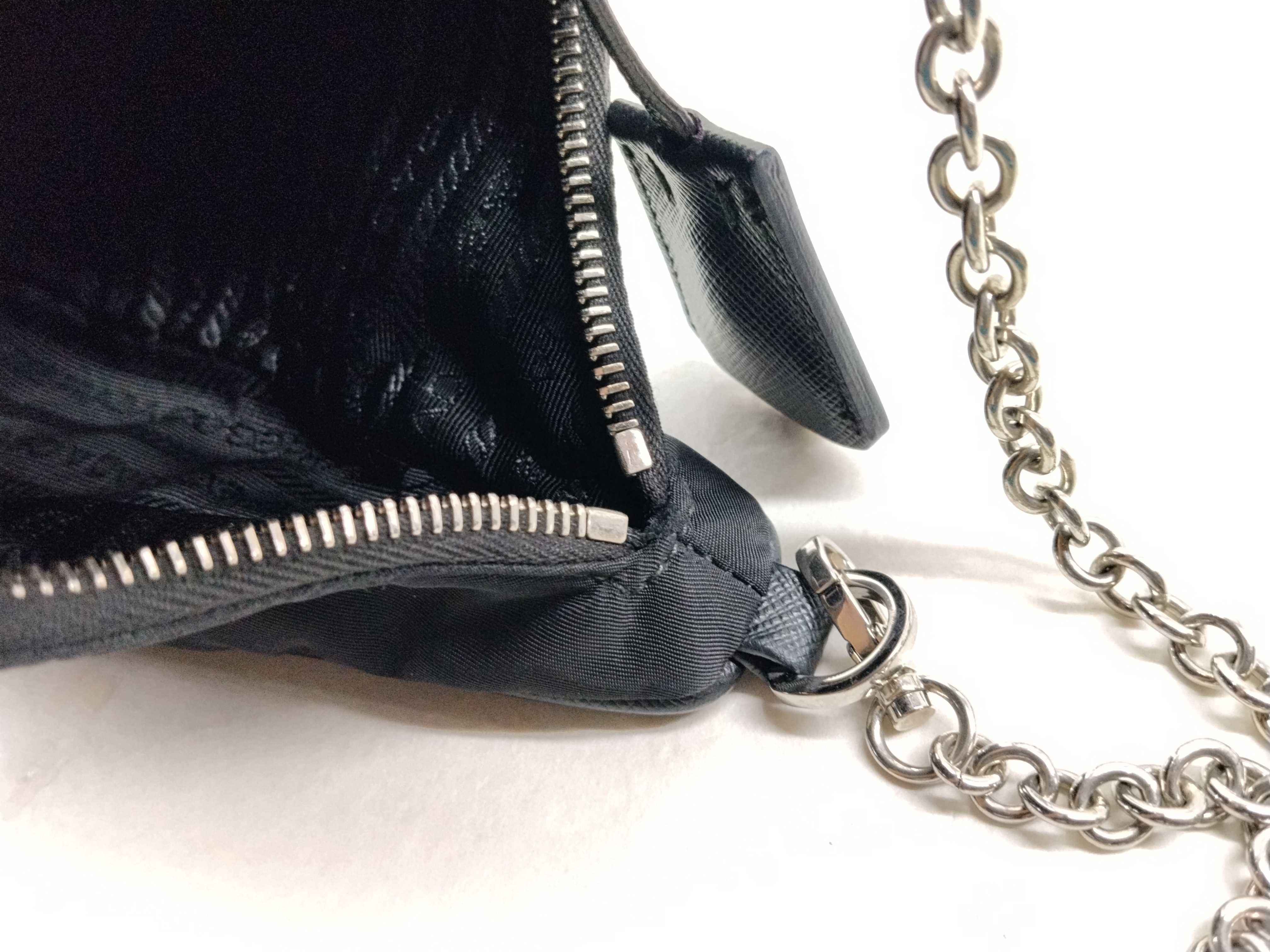 Nylon Prada Nylon Re-Edition 2WAY Chain Shoulder Bag Handbag 1BH204 Shoulder Bag — view 11