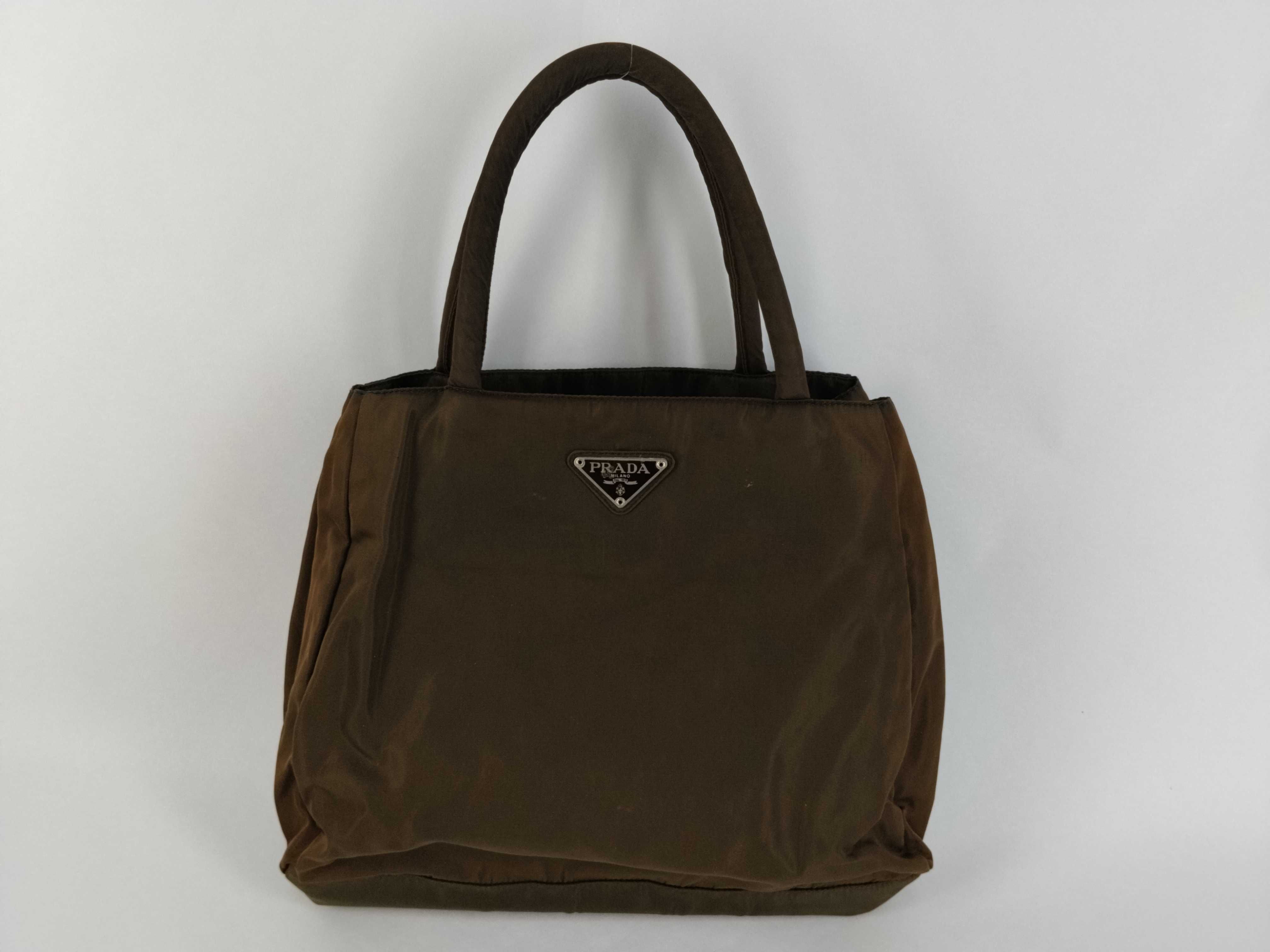 Nylon Prada Tote Bag Brown Handbag