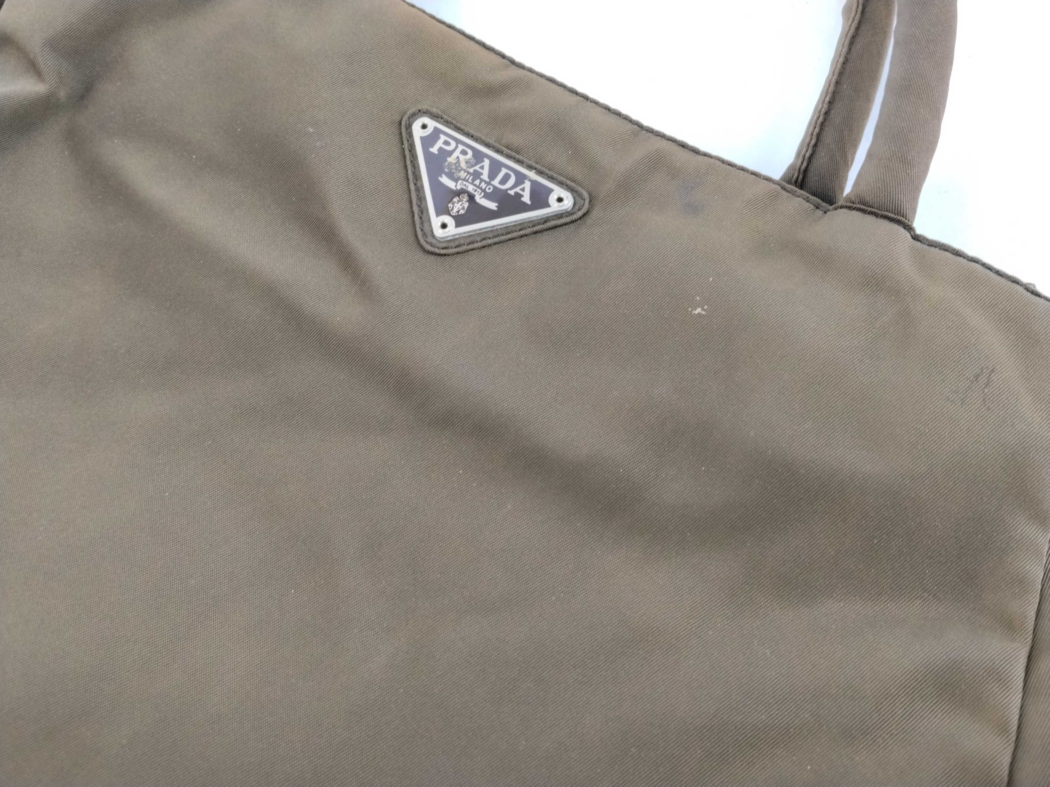 Nylon Prada Tote Bag Brown Handbag — view 14