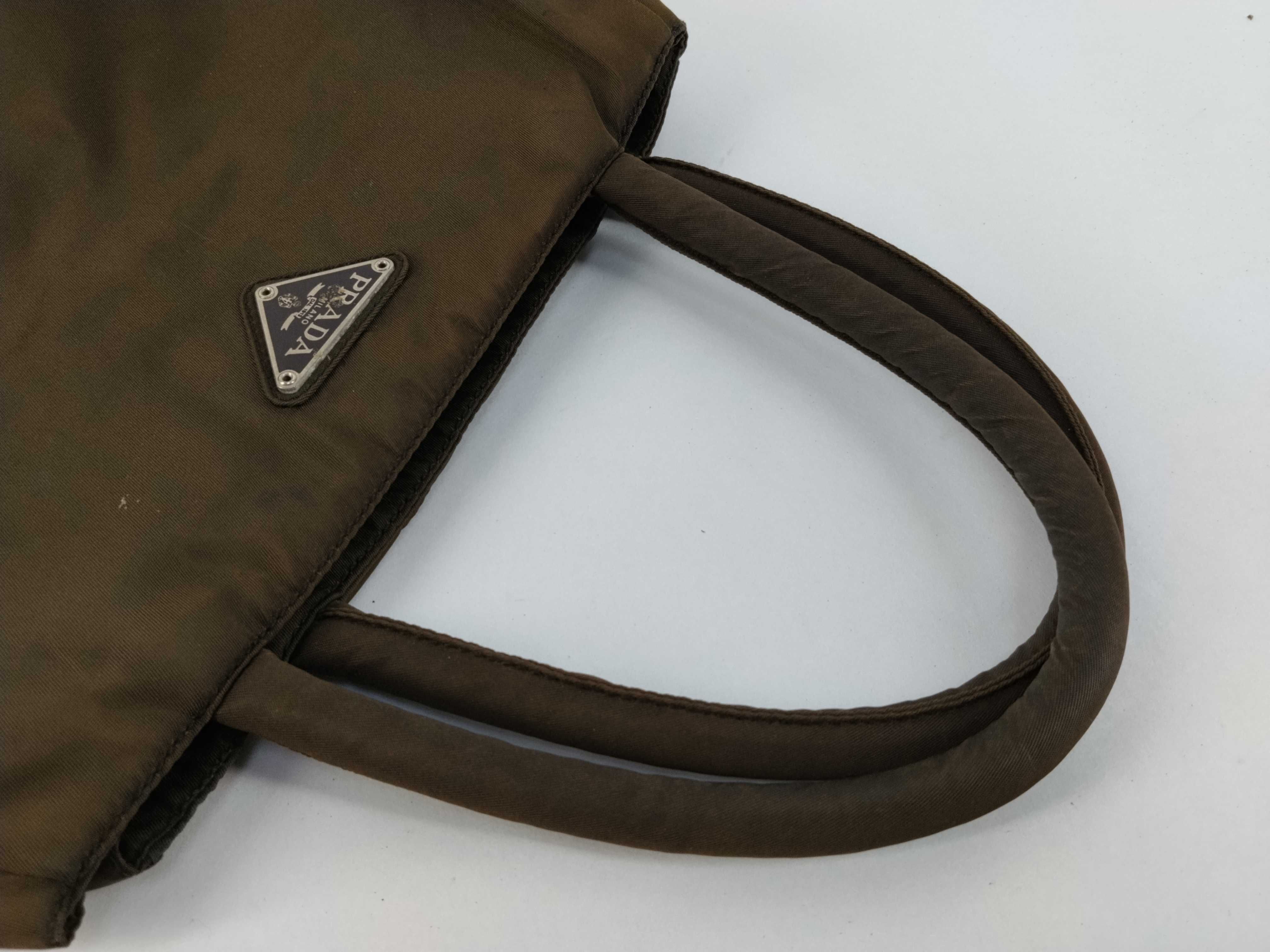 Nylon Prada Tote Bag Brown Handbag — view 3