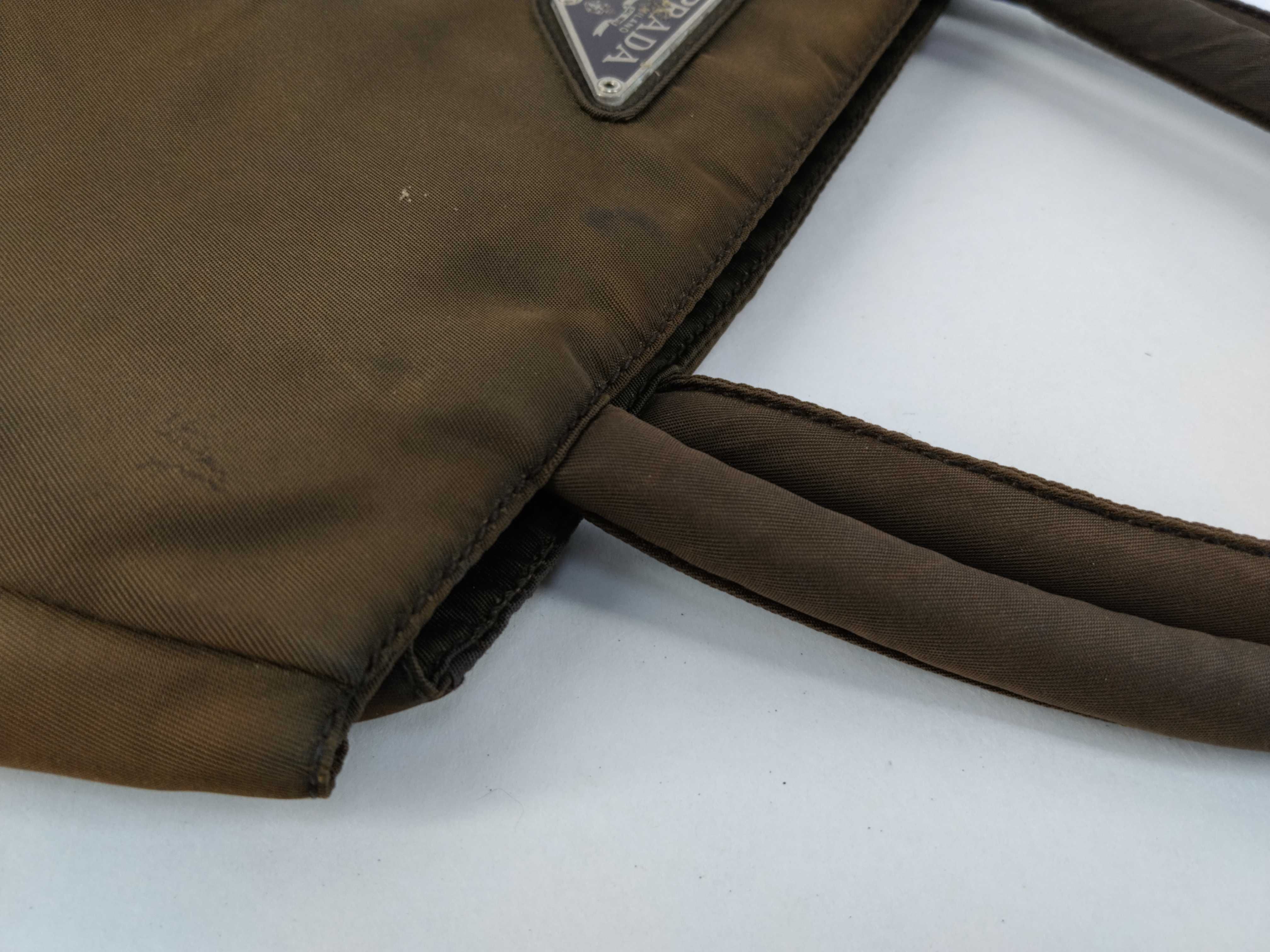 Nylon Prada Tote Bag Brown Handbag — view 5