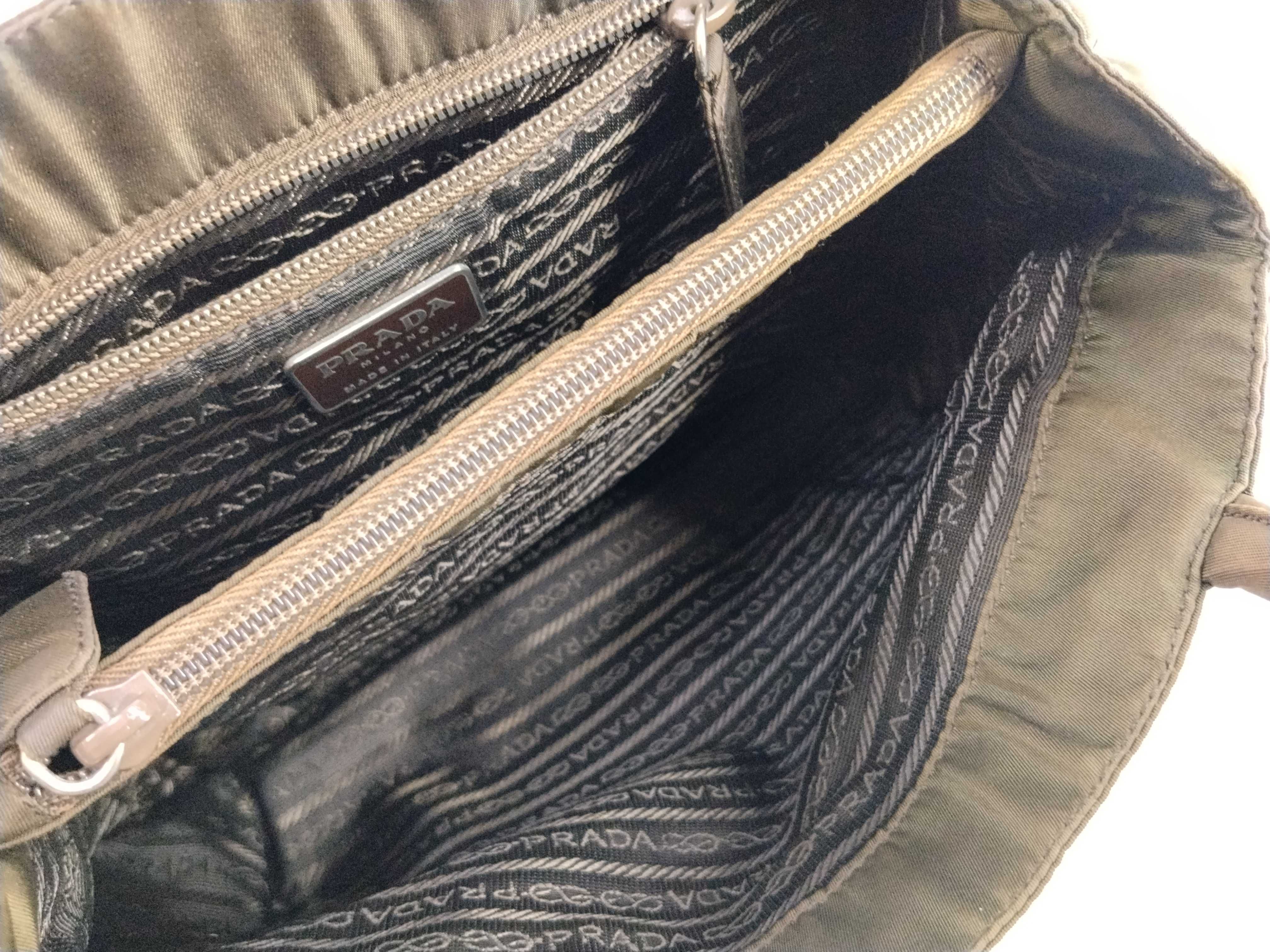Nylon Prada Tote Bag Brown Handbag — view 9