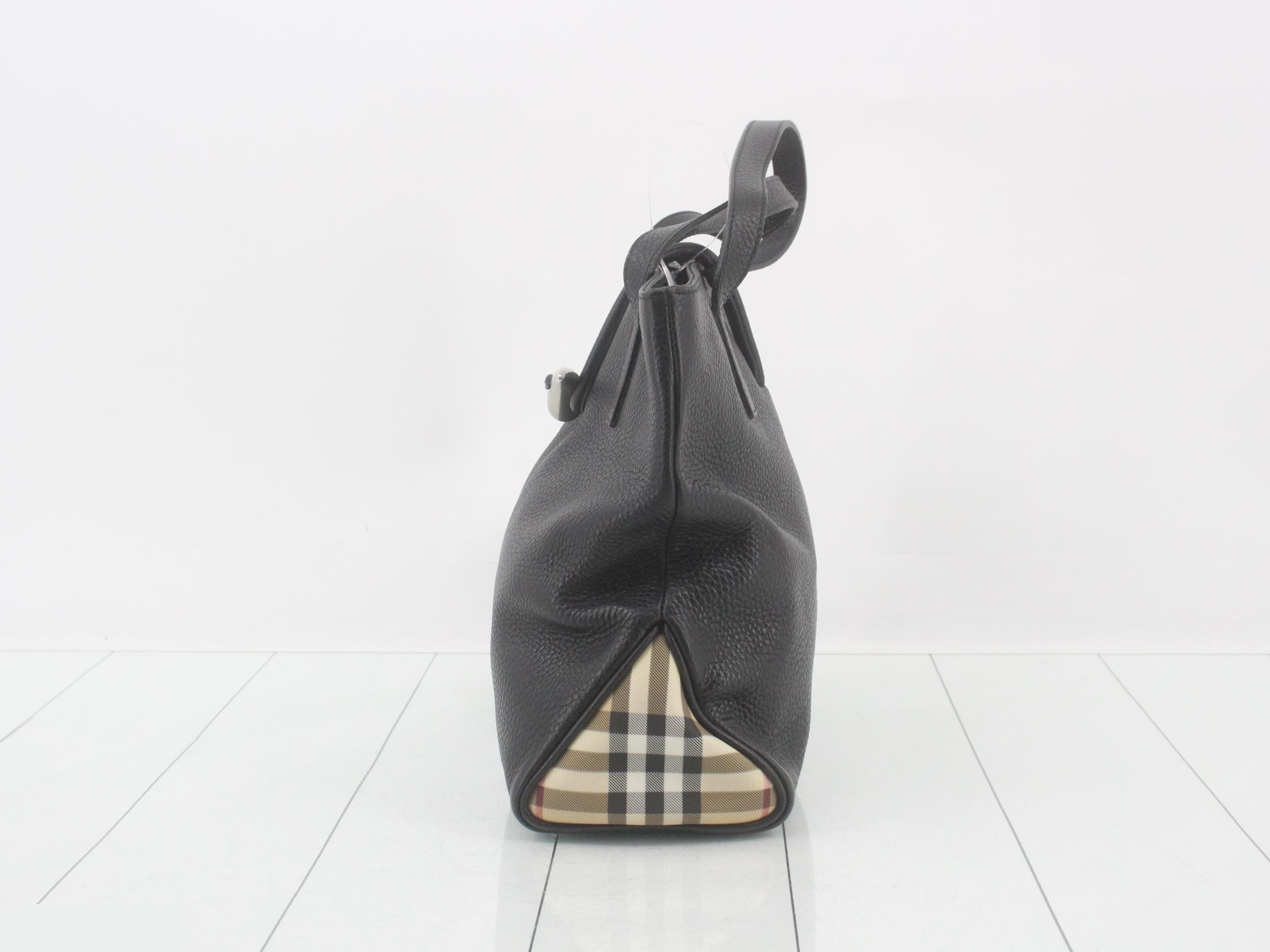 Leather Nova Check Handbag — view 3