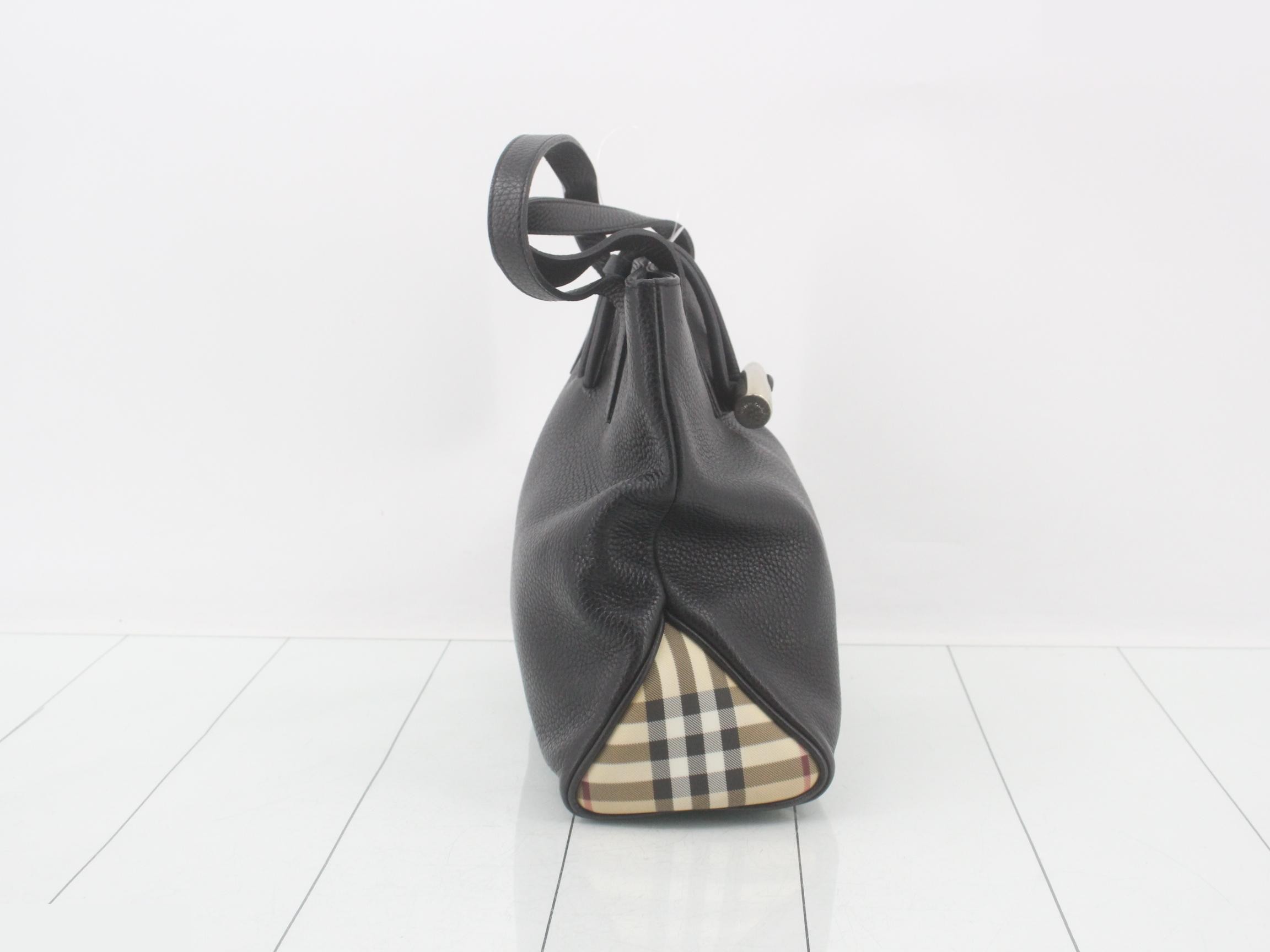 Leather Nova Check Handbag — view 4