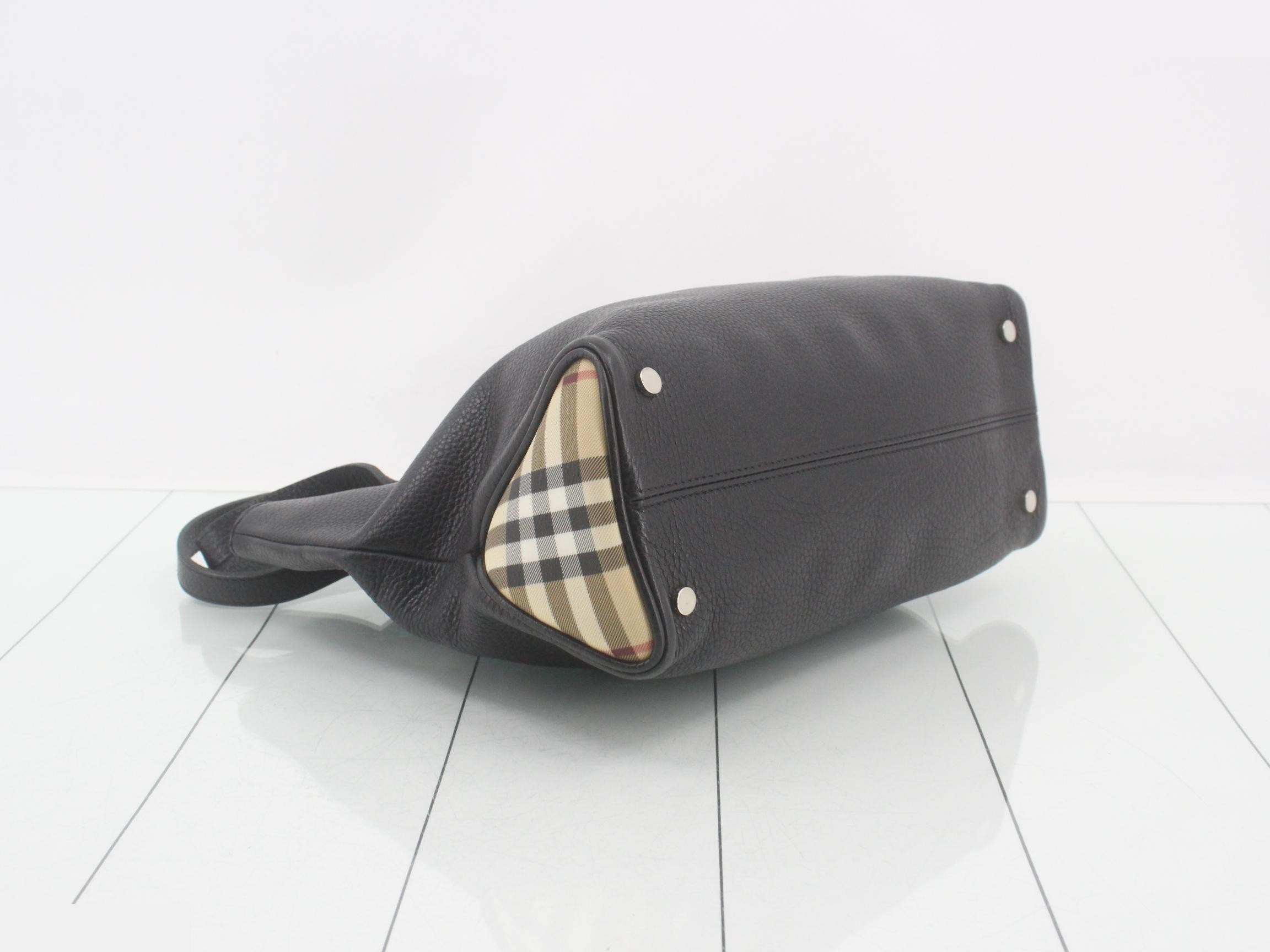 Leather Nova Check Handbag — view 5
