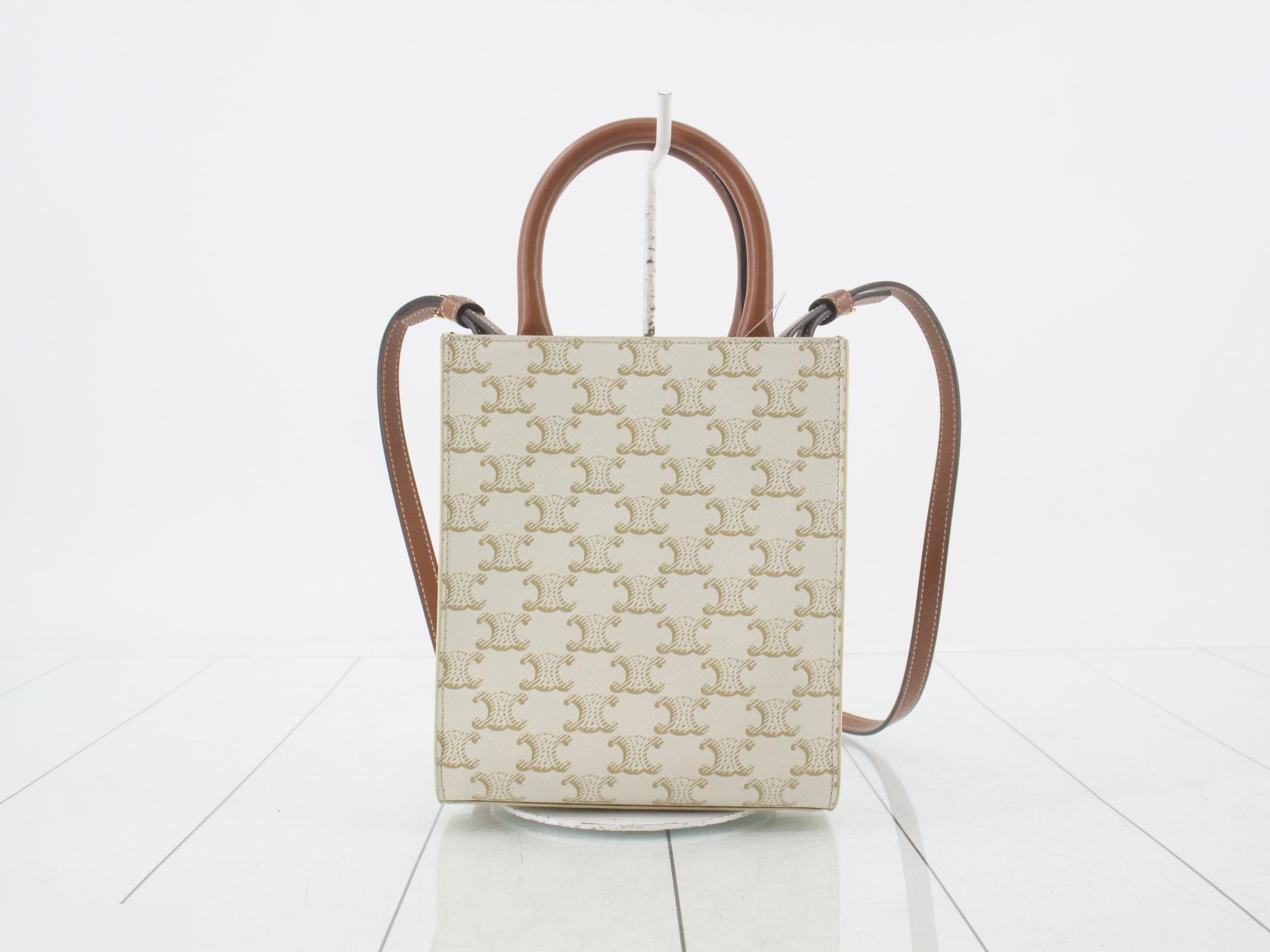 Triomphe Vertical Cabas Shoulder Bag — view 2