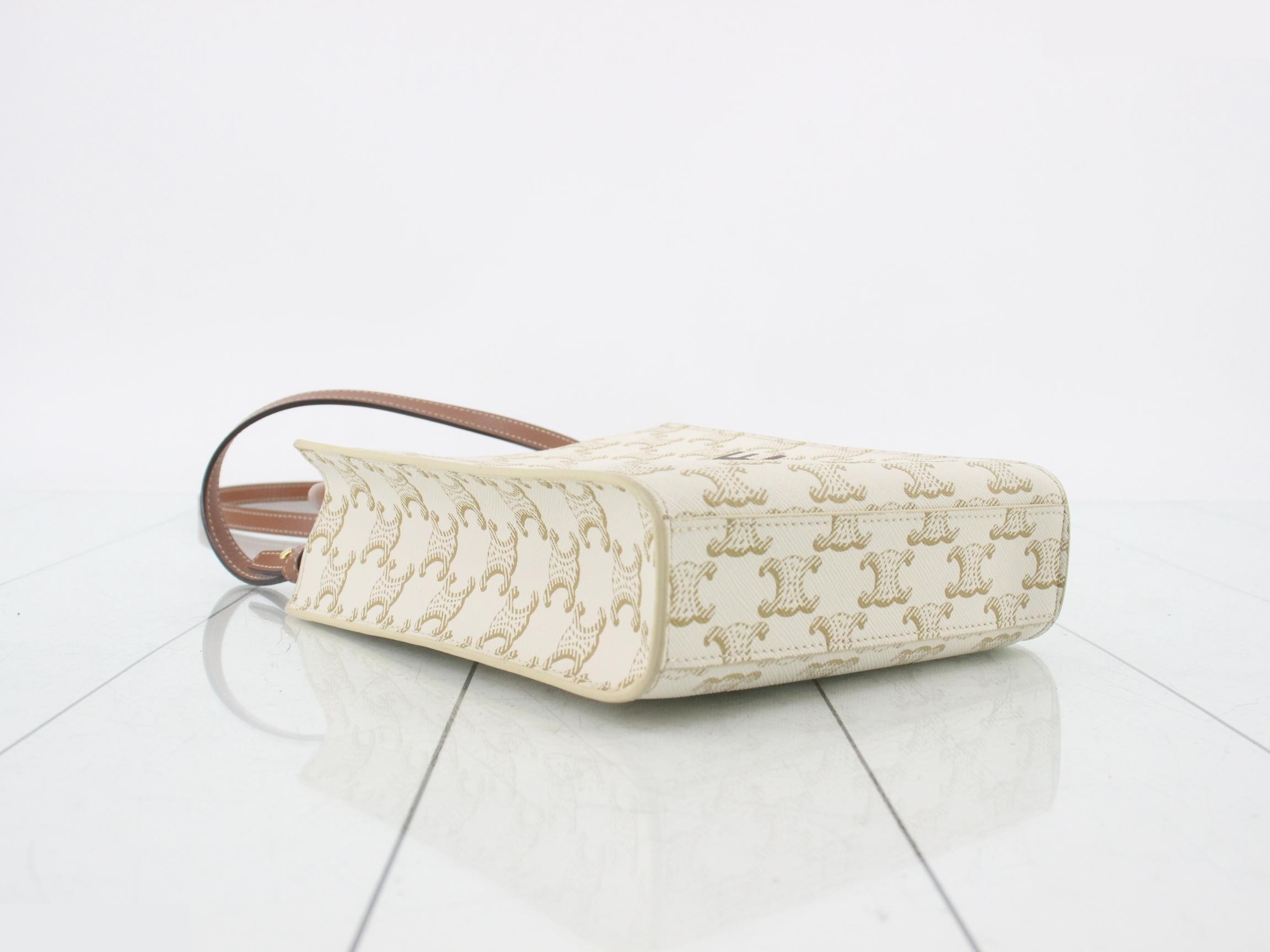 Triomphe Vertical Cabas Shoulder Bag — view 5