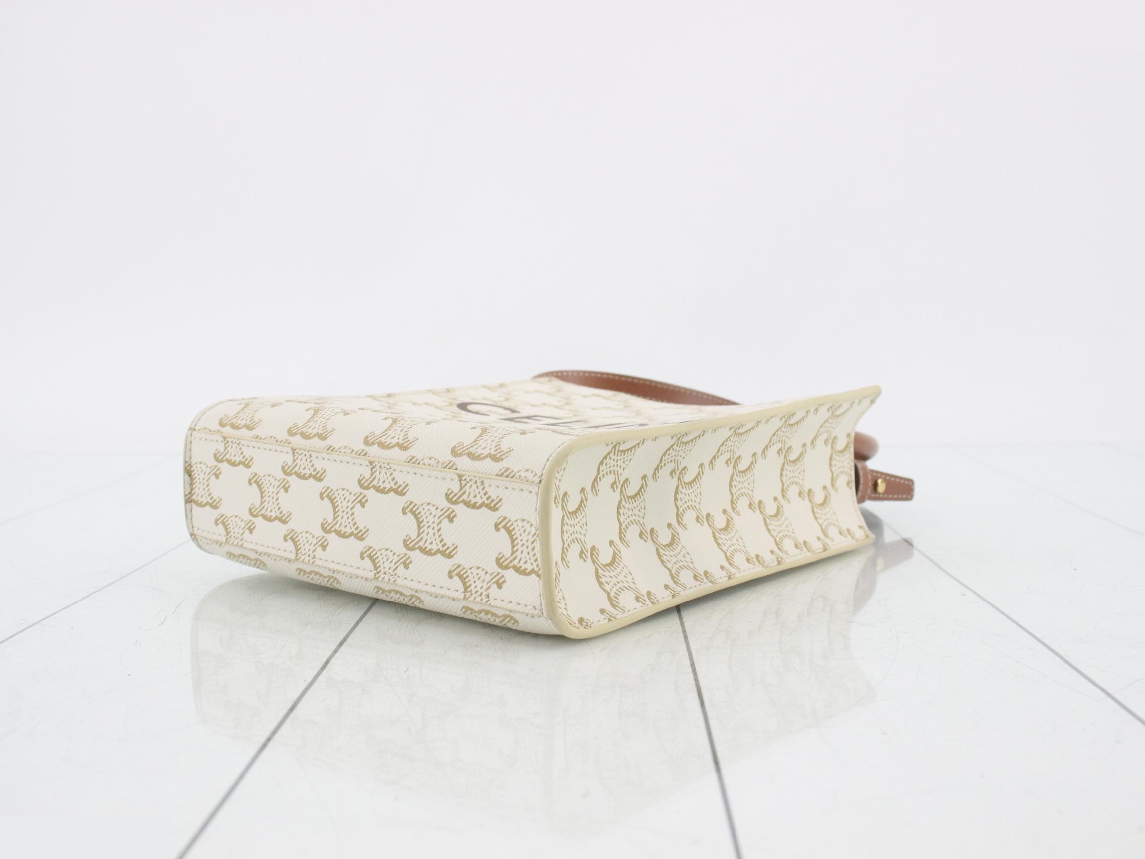 Triomphe Vertical Cabas Shoulder Bag — view 6