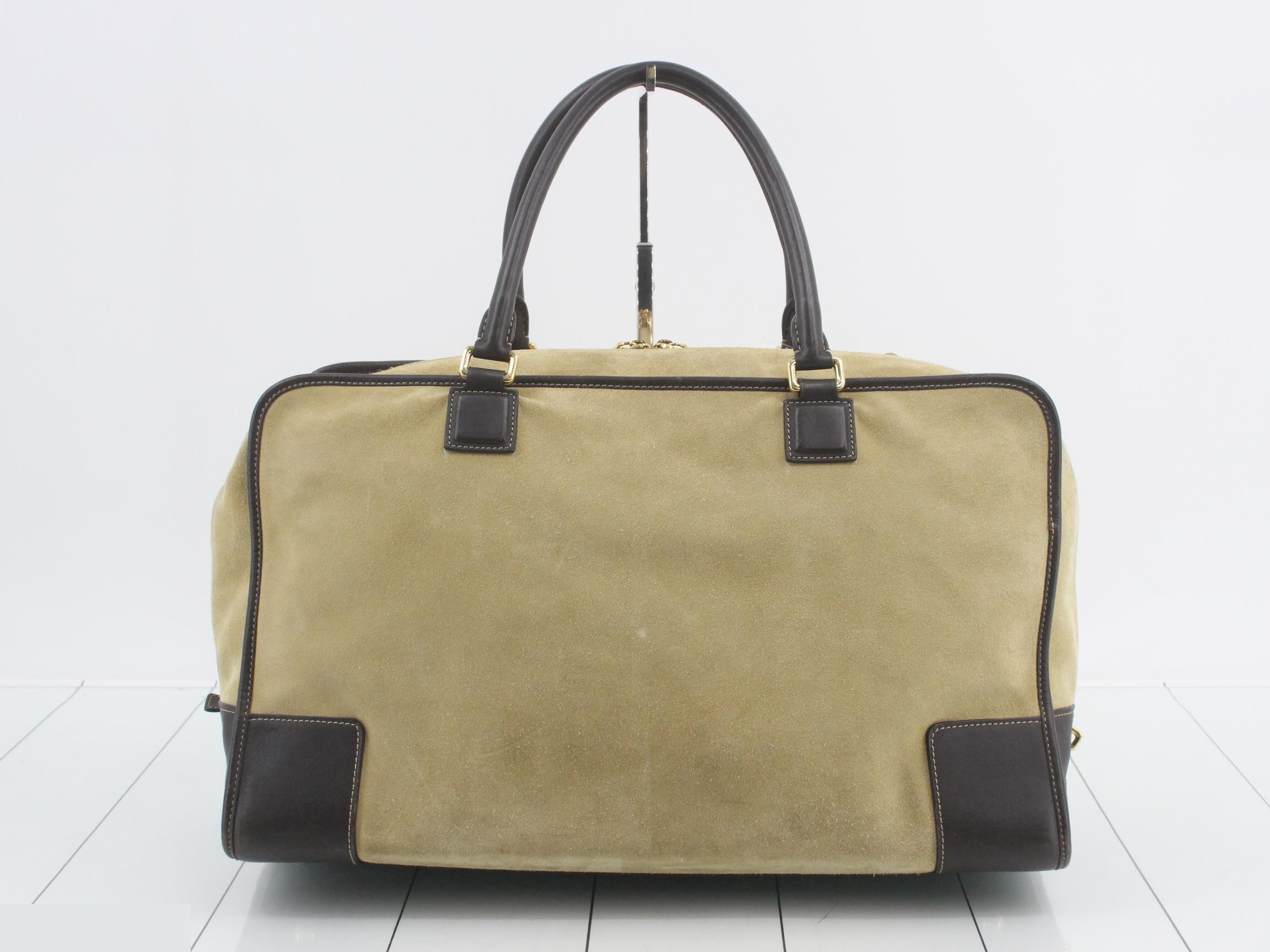 Amazona 44 Handbag, Leather, Beige — view 2