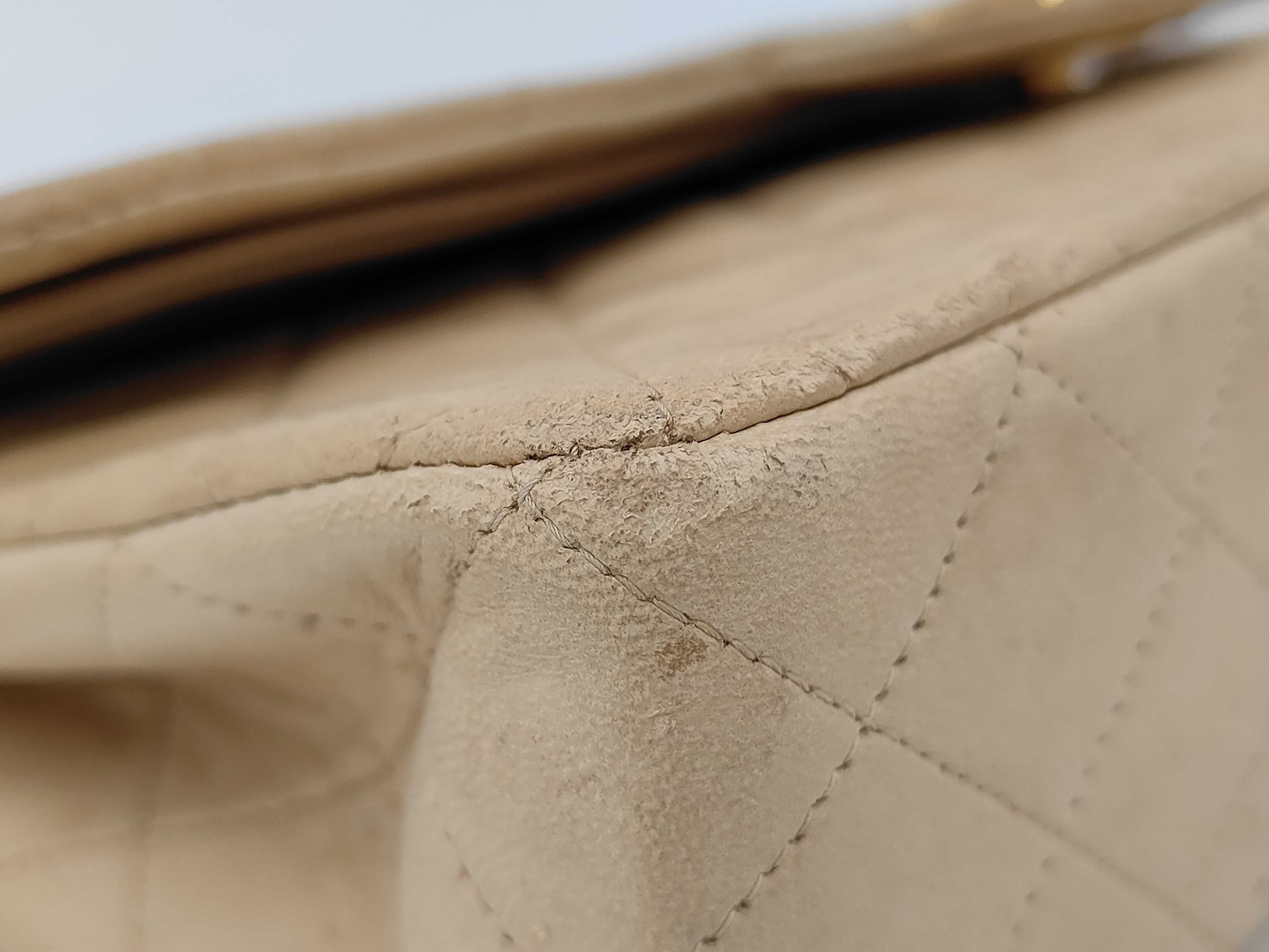 Lambskin Matelassé Double Flap Chain Shoulder Bag — view 5