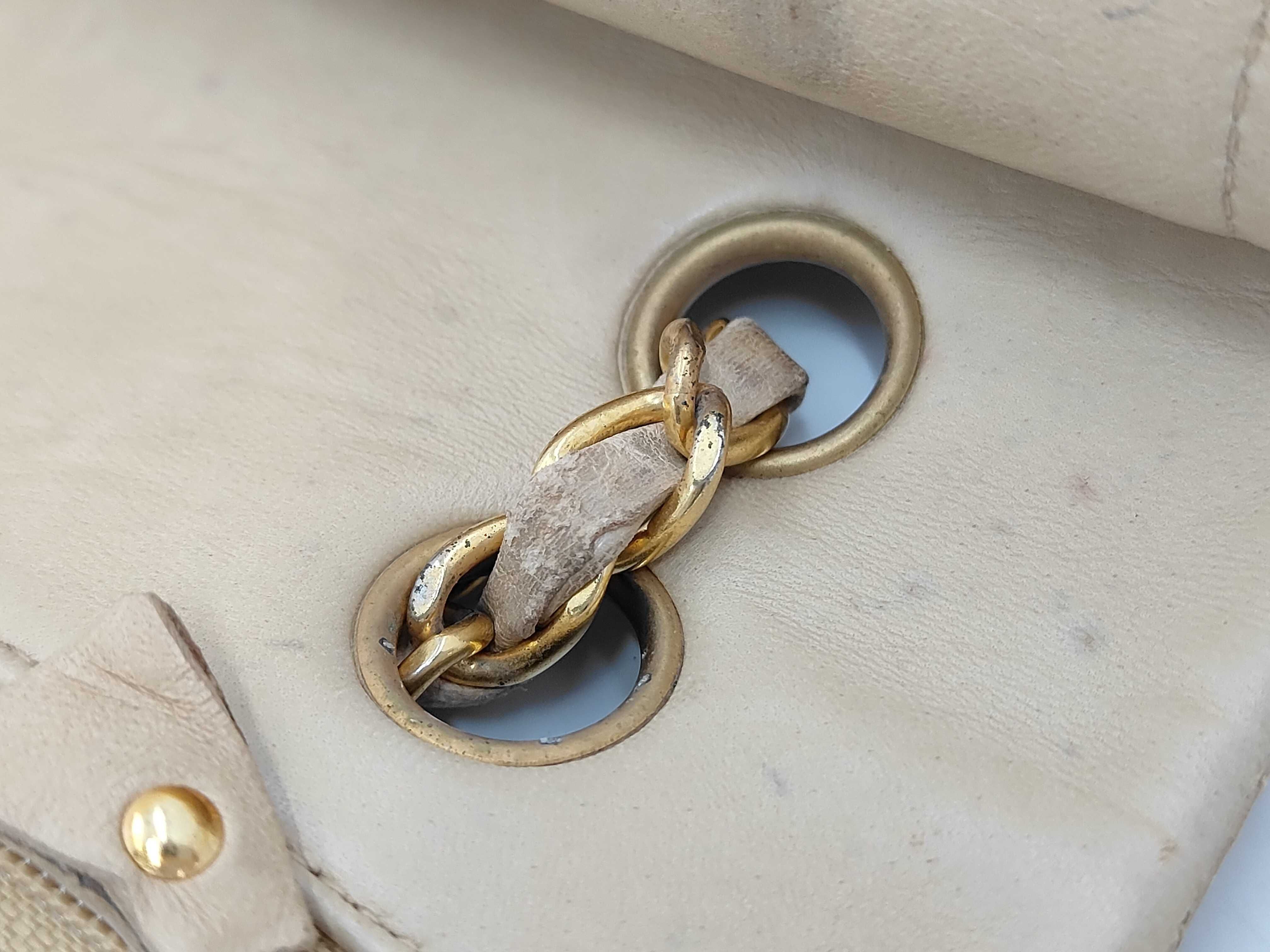 Lambskin Matelassé Double Flap Chain Shoulder Bag — view 9