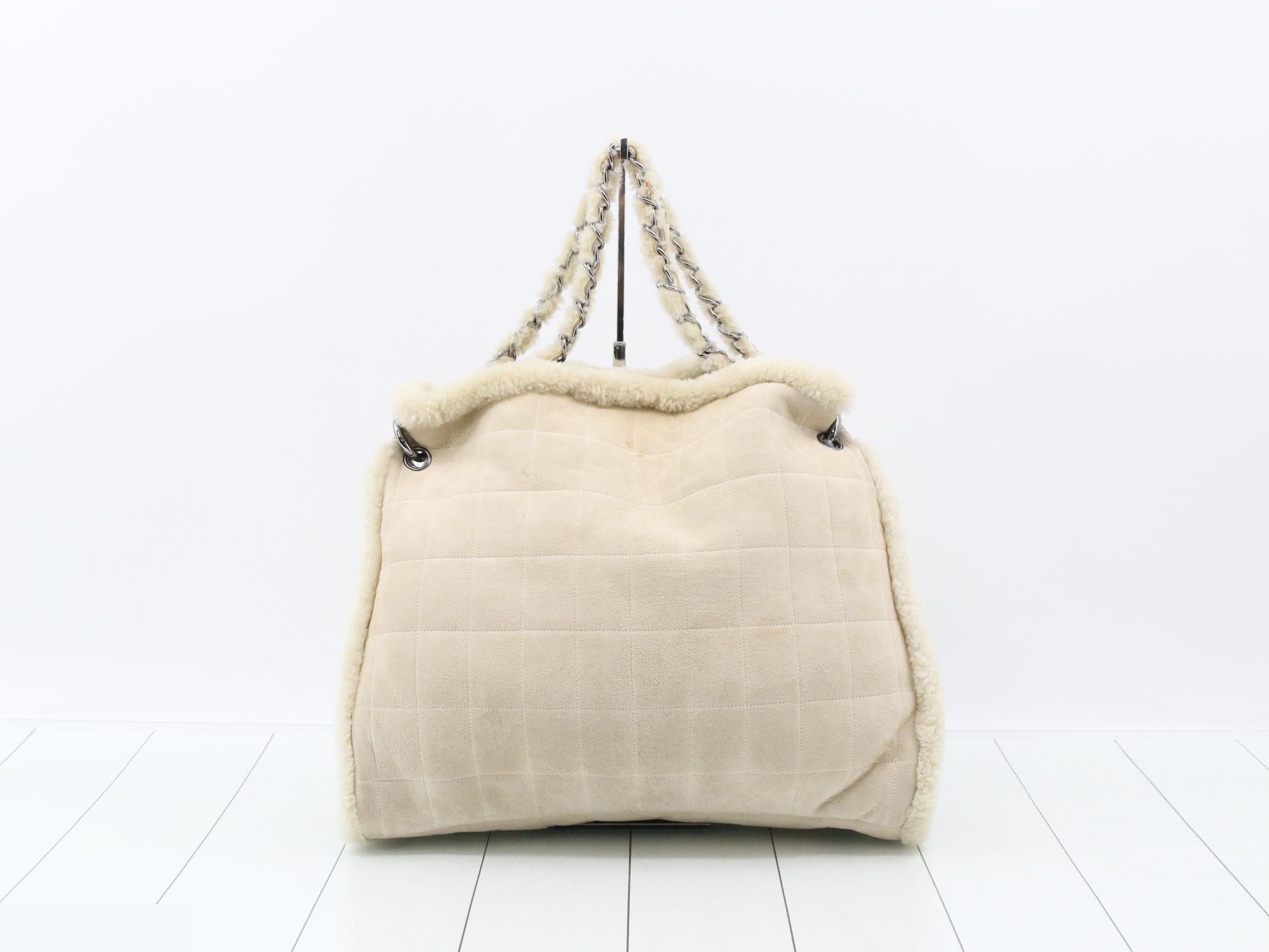 Coco Mark Chain Shoulder Bag, Sheepskin — view 2