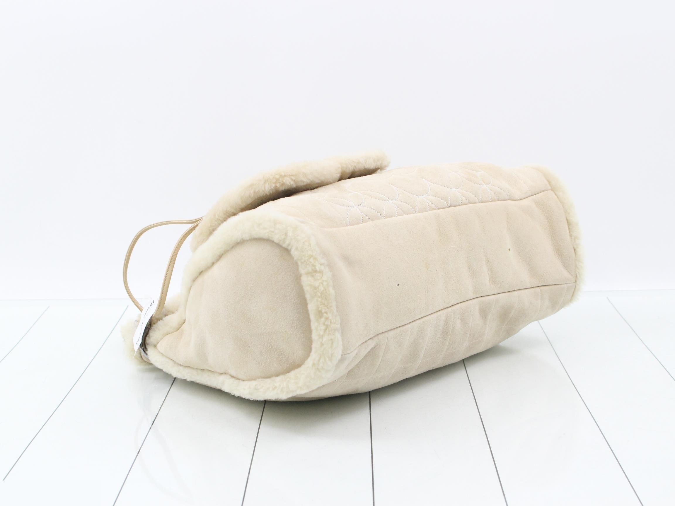Coco Mark Chain Shoulder Bag, Sheepskin — view 5