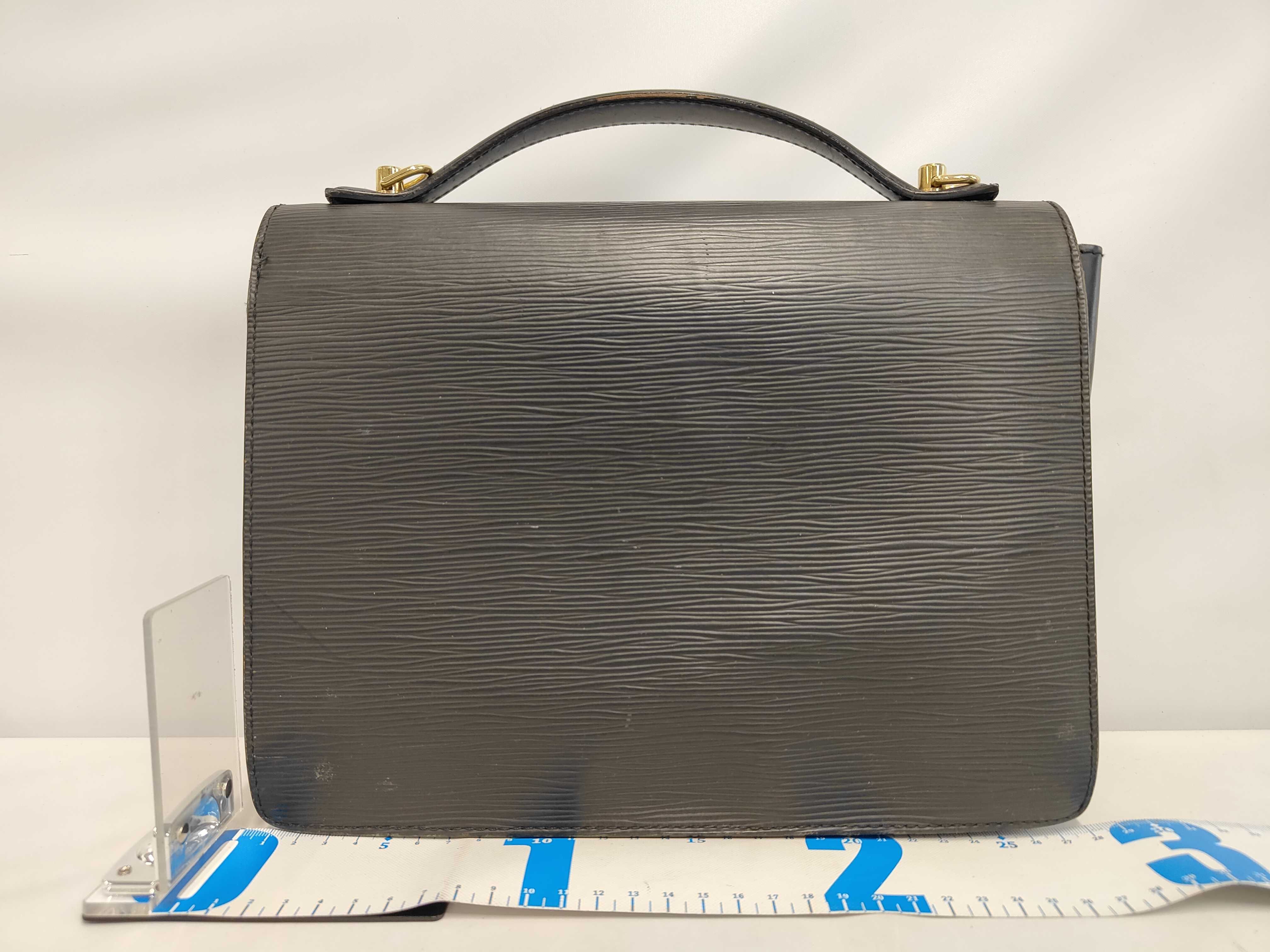 M52122 Monceau SR1002 Handbag 2WAY Epi Black Handbag — view 2