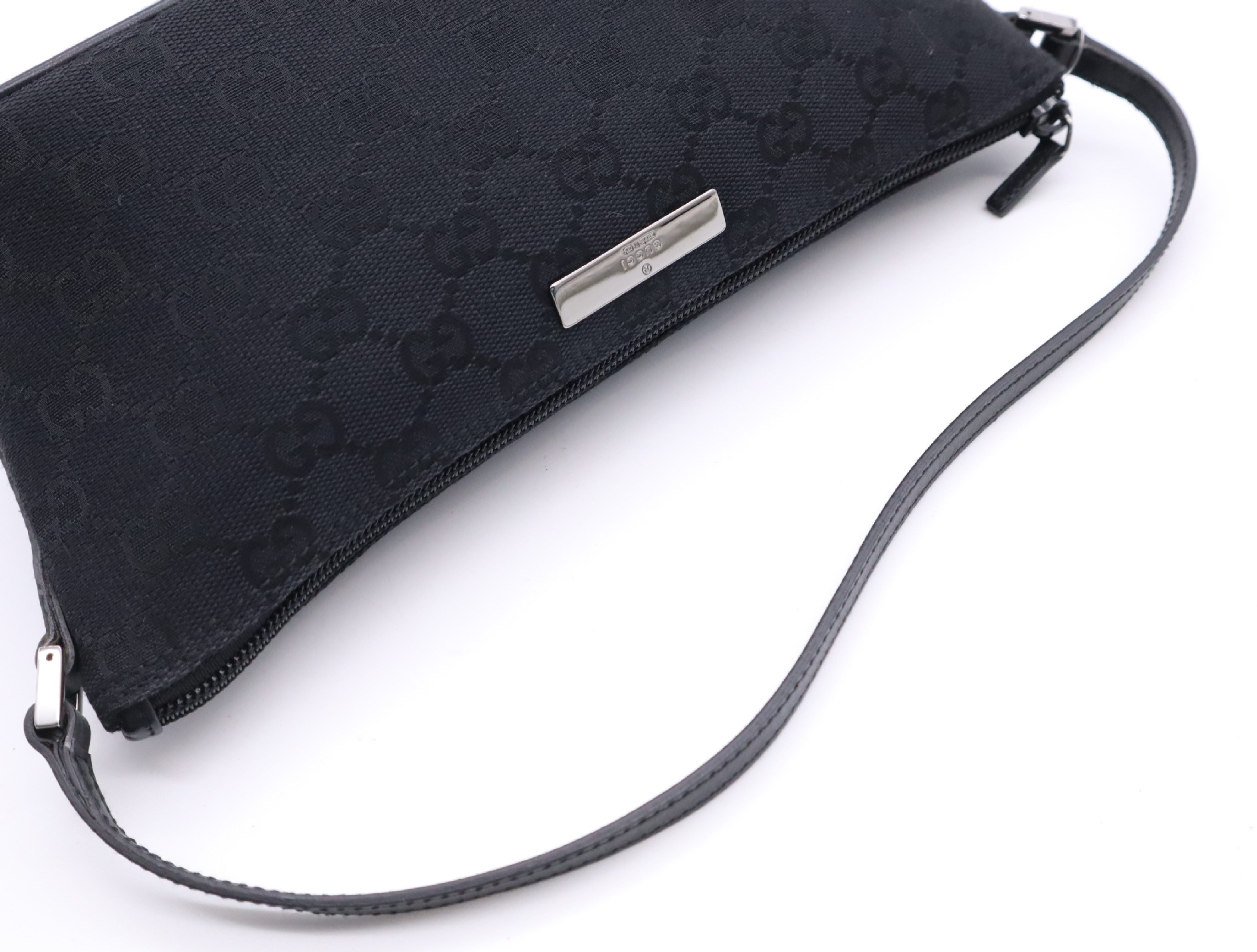 07198 GG Canvas Black Handbag — view 10