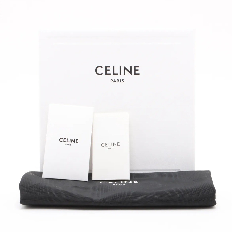 Unused, with box. Triomphe Mini Claude leather shoulder bag, black. — view 8