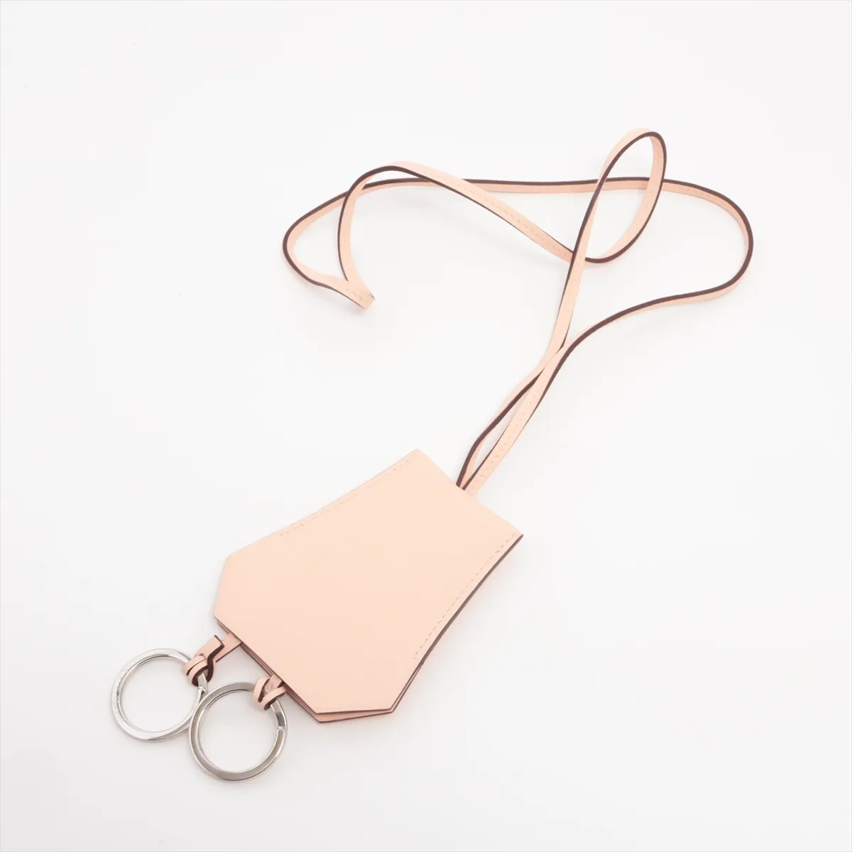 Crochette T-engraved: 2015 Necklace Leather Pink Thread Strap — view 2