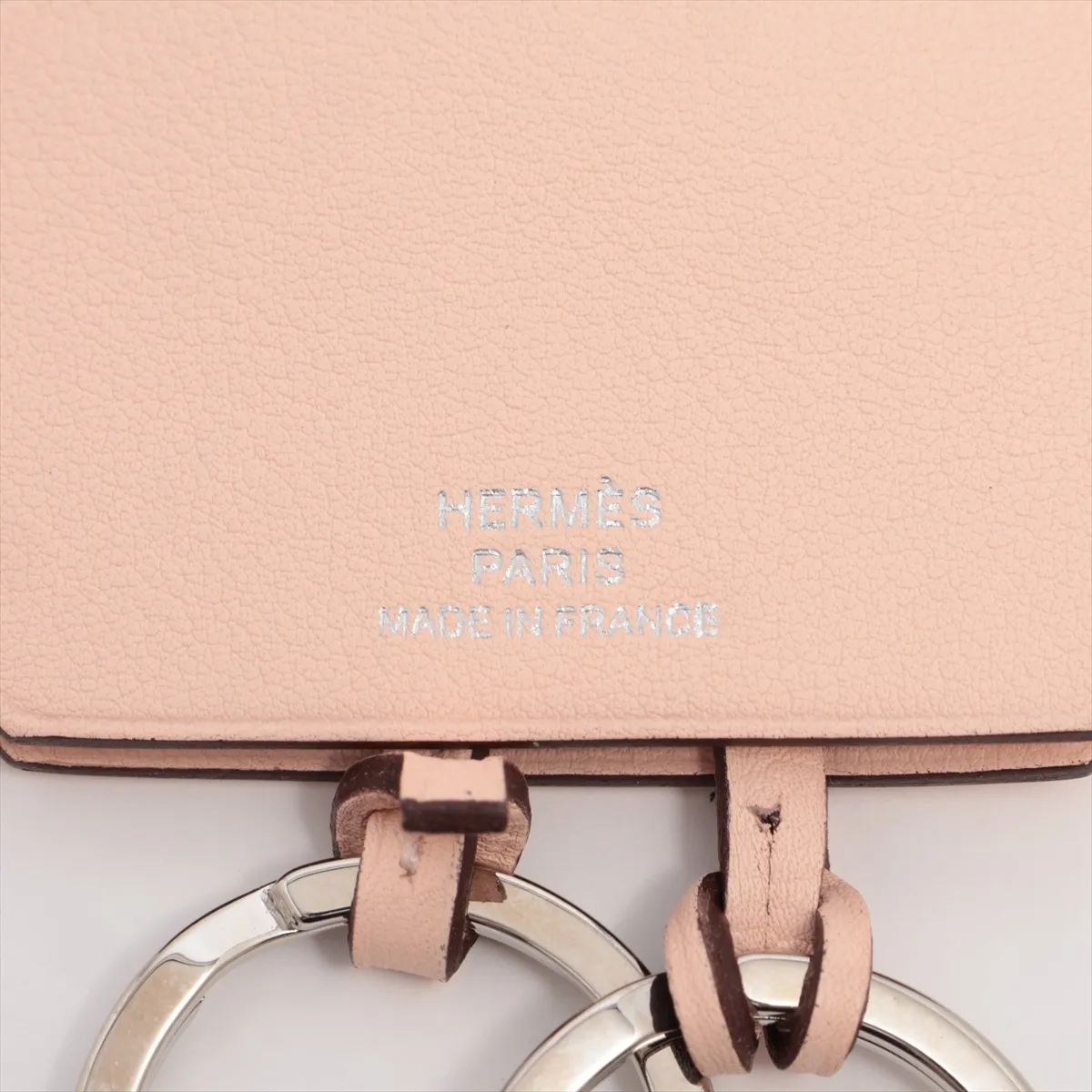 Crochette T-engraved: 2015 Necklace Leather Pink Thread Strap — view 3