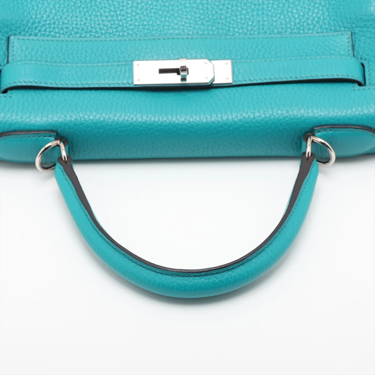 [Individually packaged] Hermes Kelly 28 Letournée Taurillon Clemence Blue Paon Silver Hardware X: 2016 — view 5