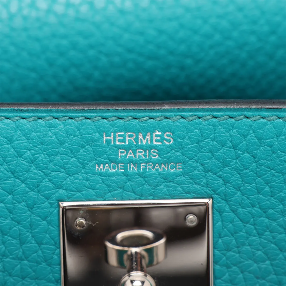 [Individually packaged] Hermes Kelly 28 Letournée Taurillon Clemence Blue Paon Silver Hardware X: 2016 — view 10