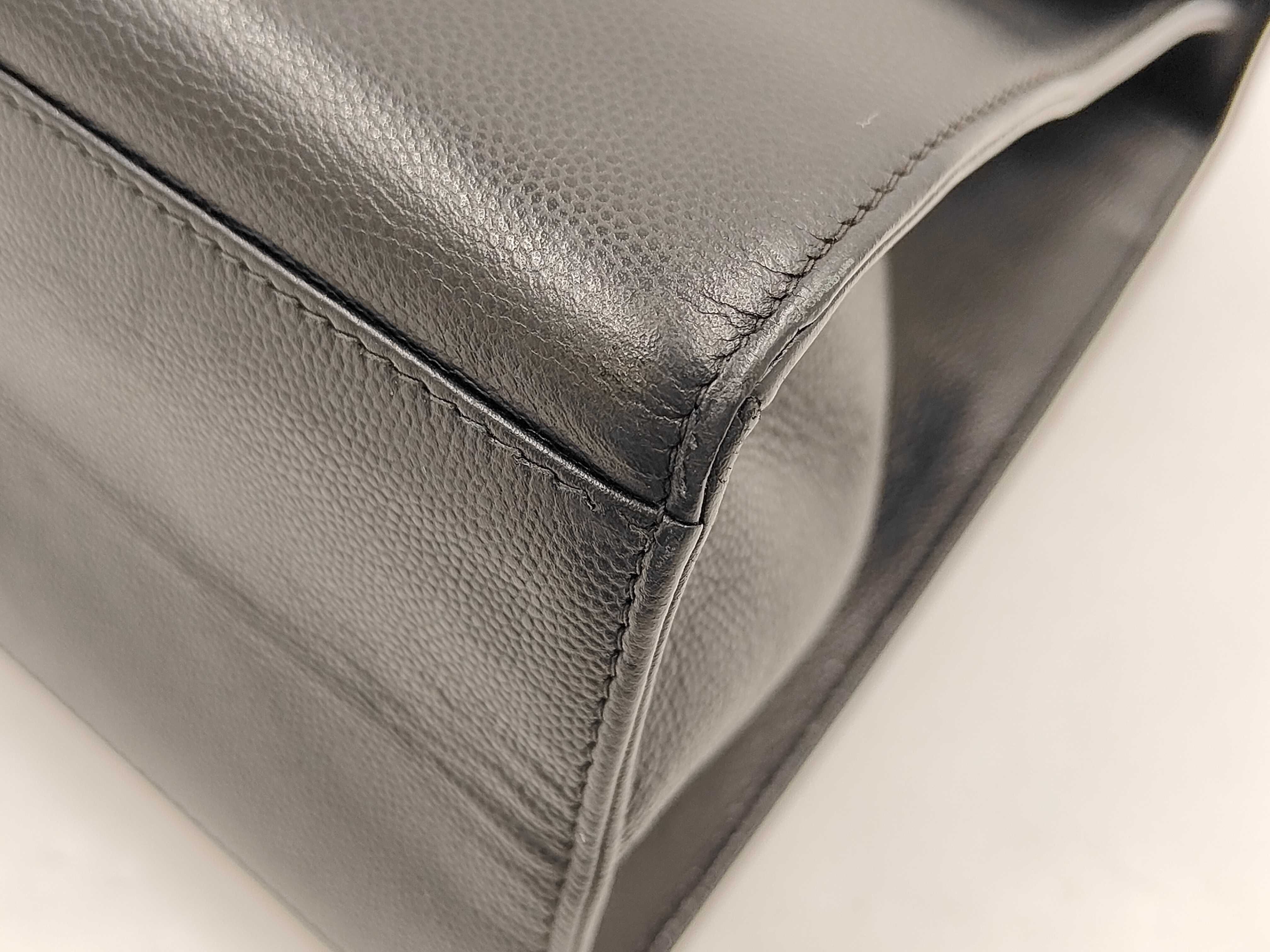 Caviar Skin Wave Shoulder Bag, Black with Gold Hardware, with original seal, serial number 5211402. — view 3