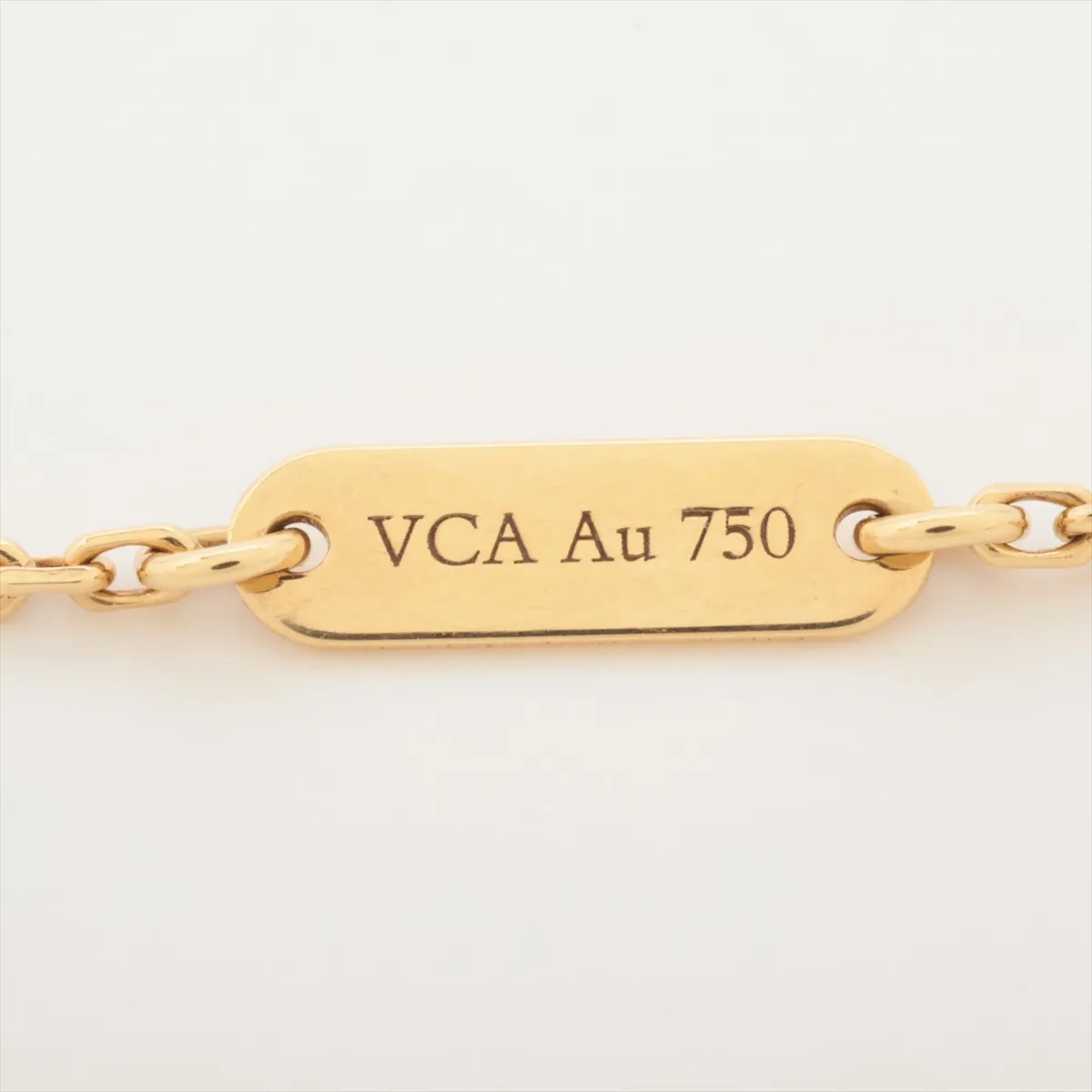 Vintage Alhambra Onyx Necklace 750 (Yellow Gold) 5.2g JE312119 — view 4