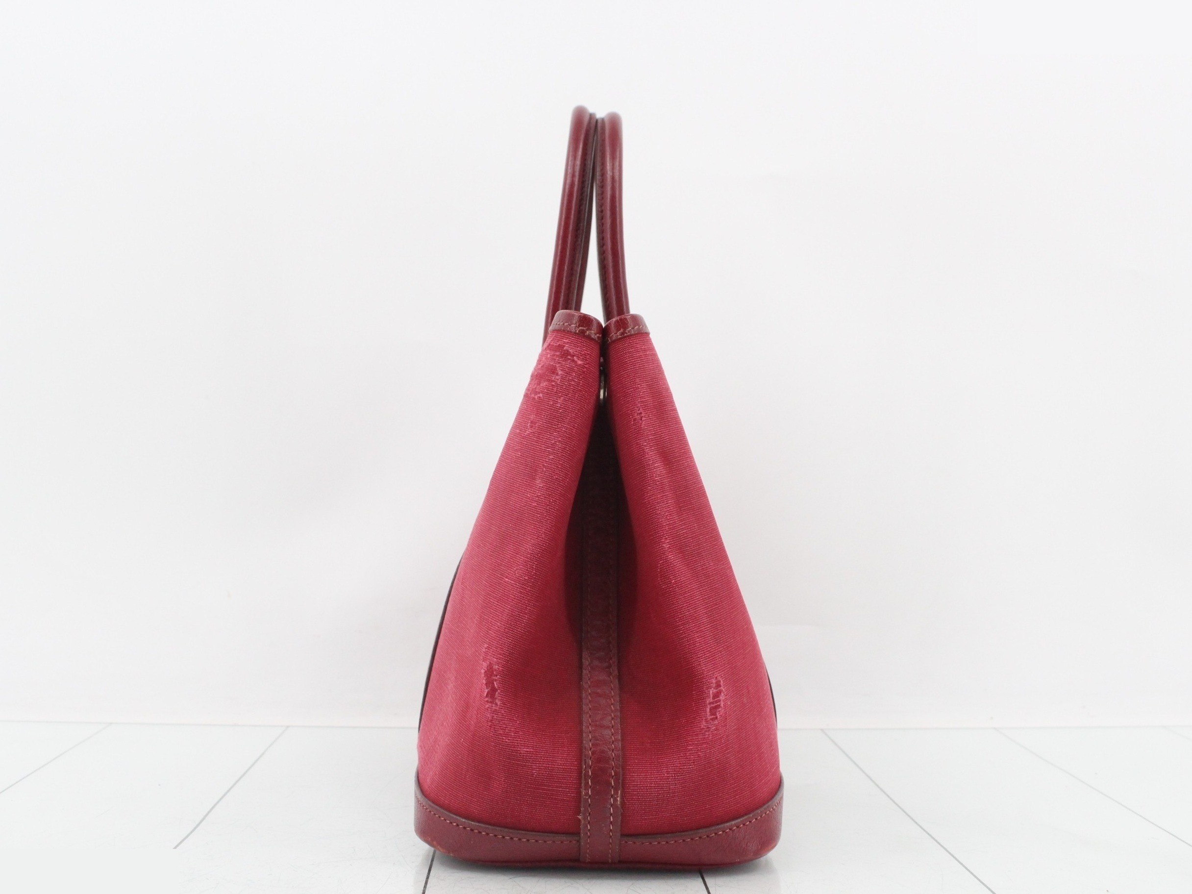 Garden Party TPM Tote Bag, Bordeaux/Red, Toile H, I Stamp — view 4