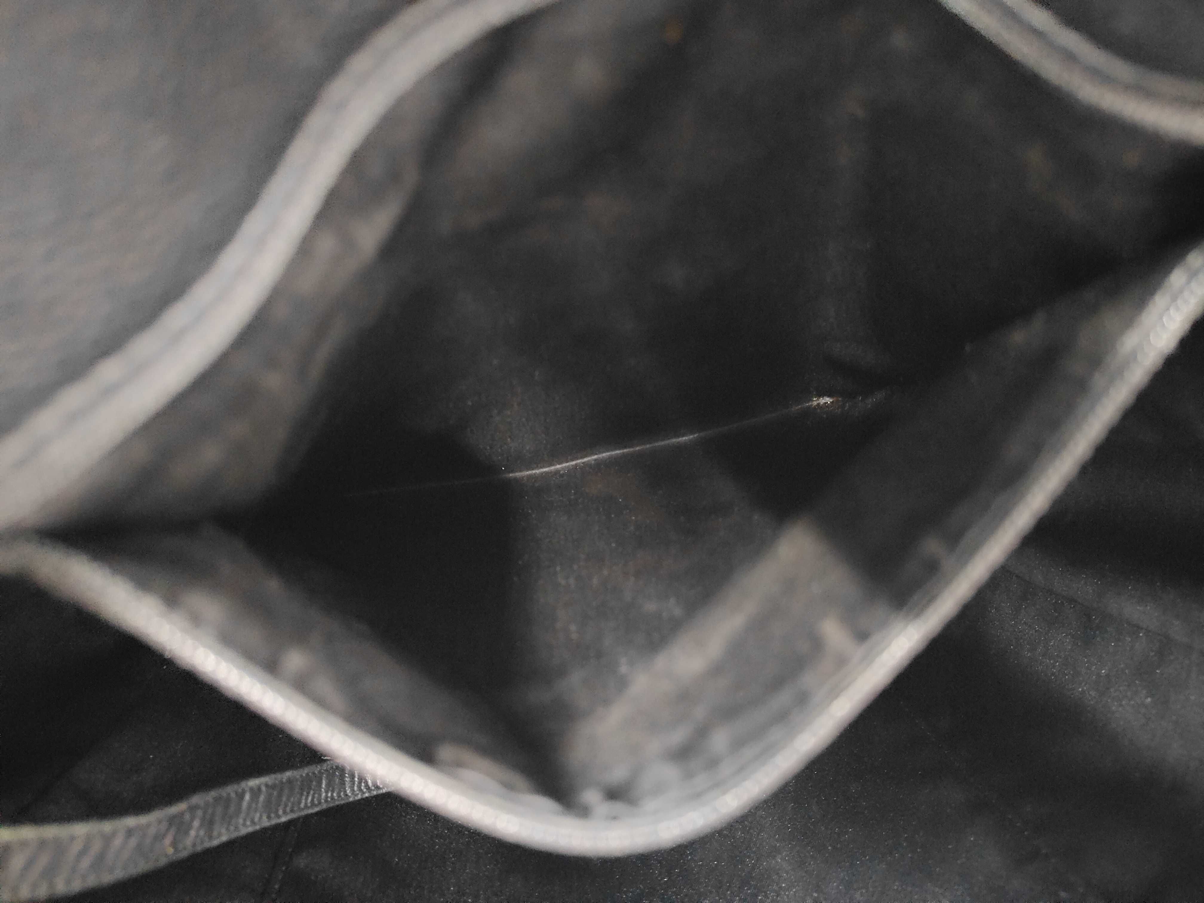 grained calfskin black and silver Coco mark shoulder bag (serial number 18) — view 10