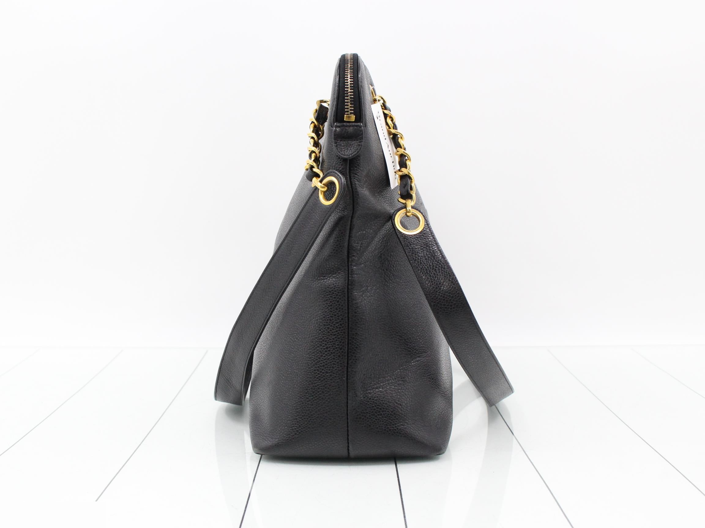 Coco Mark Leather Chain Shoulder Bag — view 3