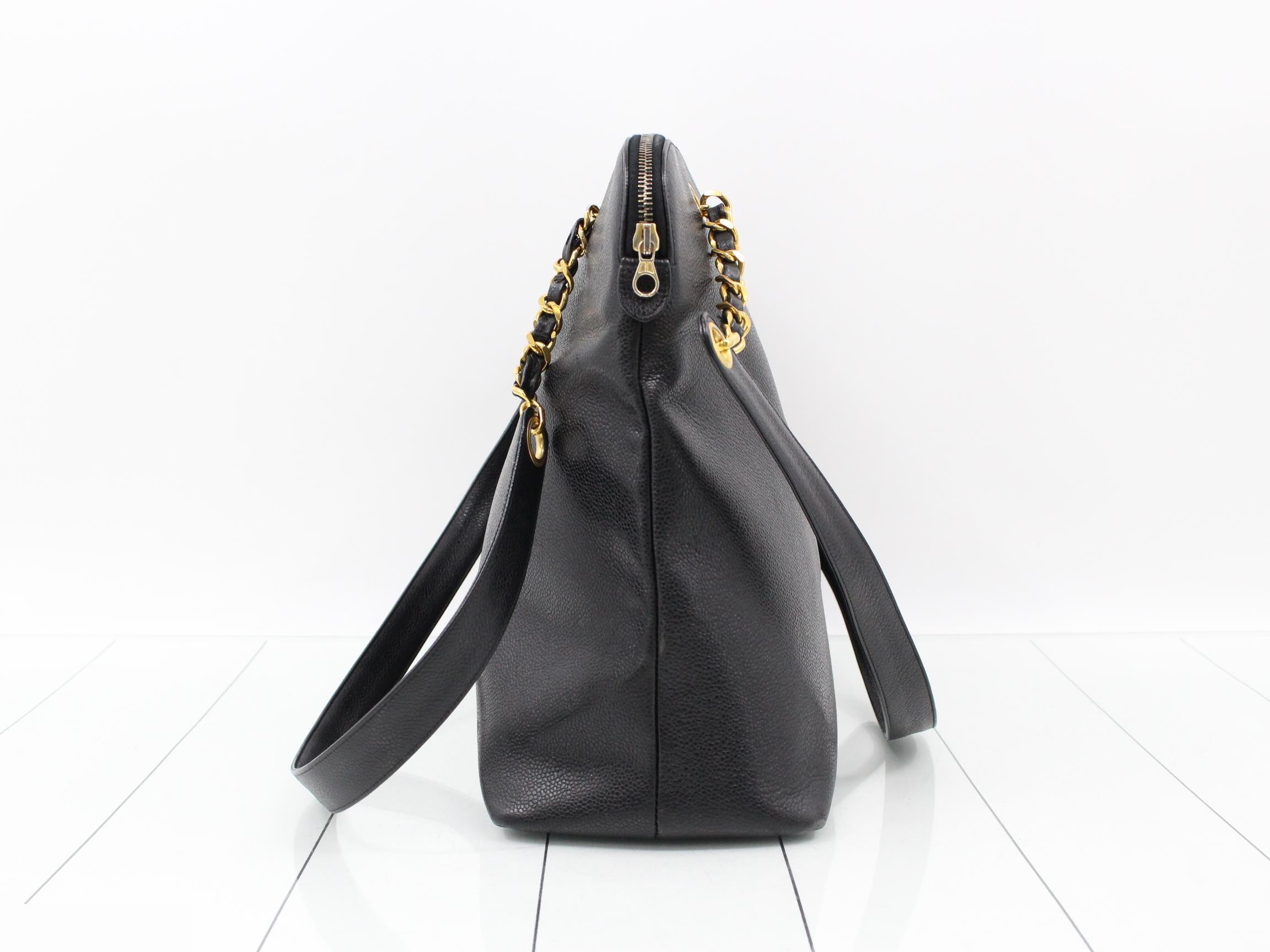Coco Mark Leather Chain Shoulder Bag — view 4