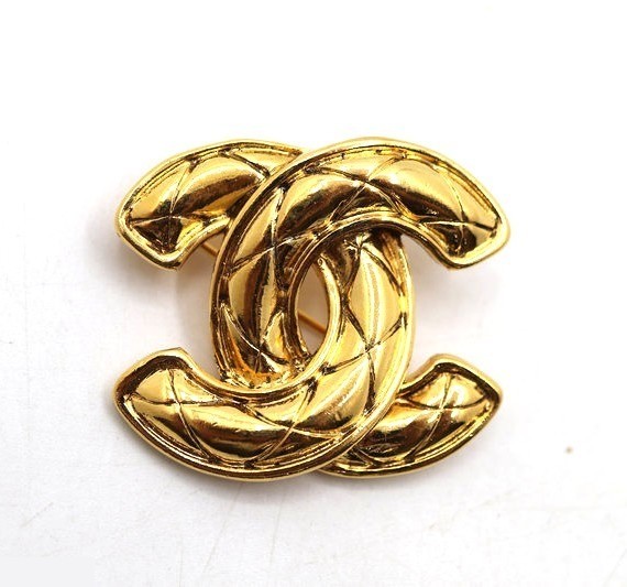 Coco Mark Matelassé Brooch (Vintage)