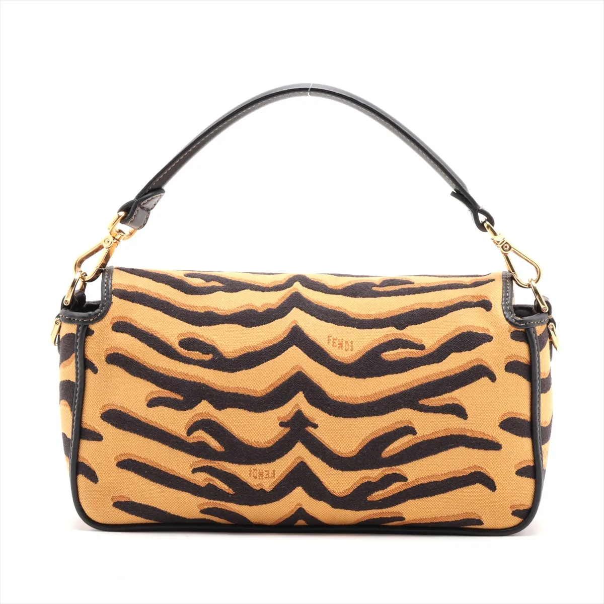 Mamma Bucket 8BR600 Canvas x Leather 2-Way Shoulder Bag Yellow x Black — view 2