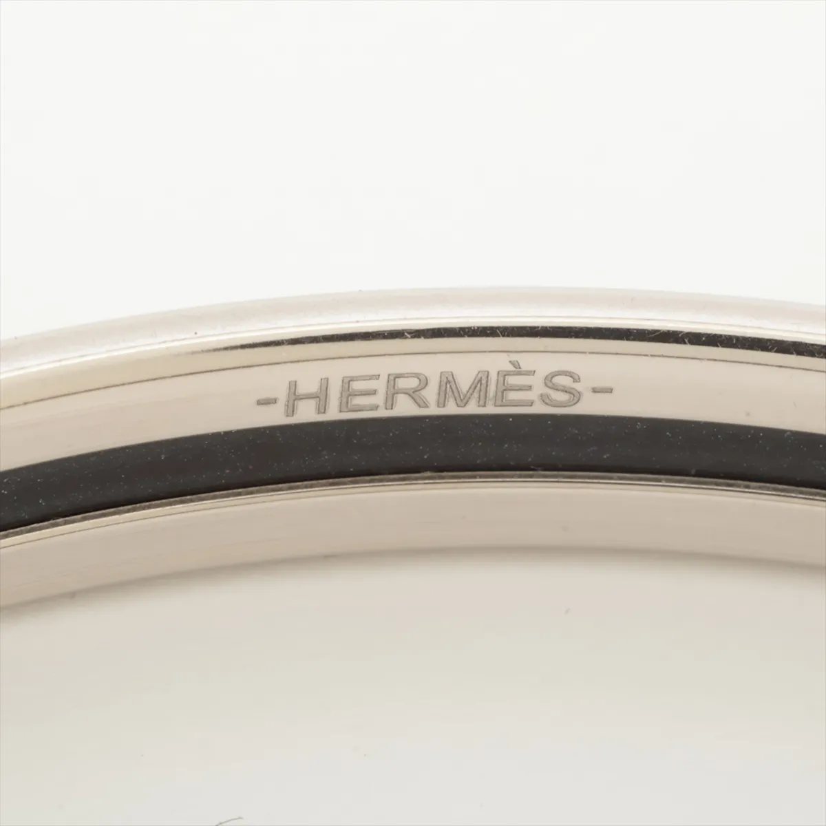 Enamel Bracelet Uni FI0223 Bangle Metal White x Silver Thread — view 5