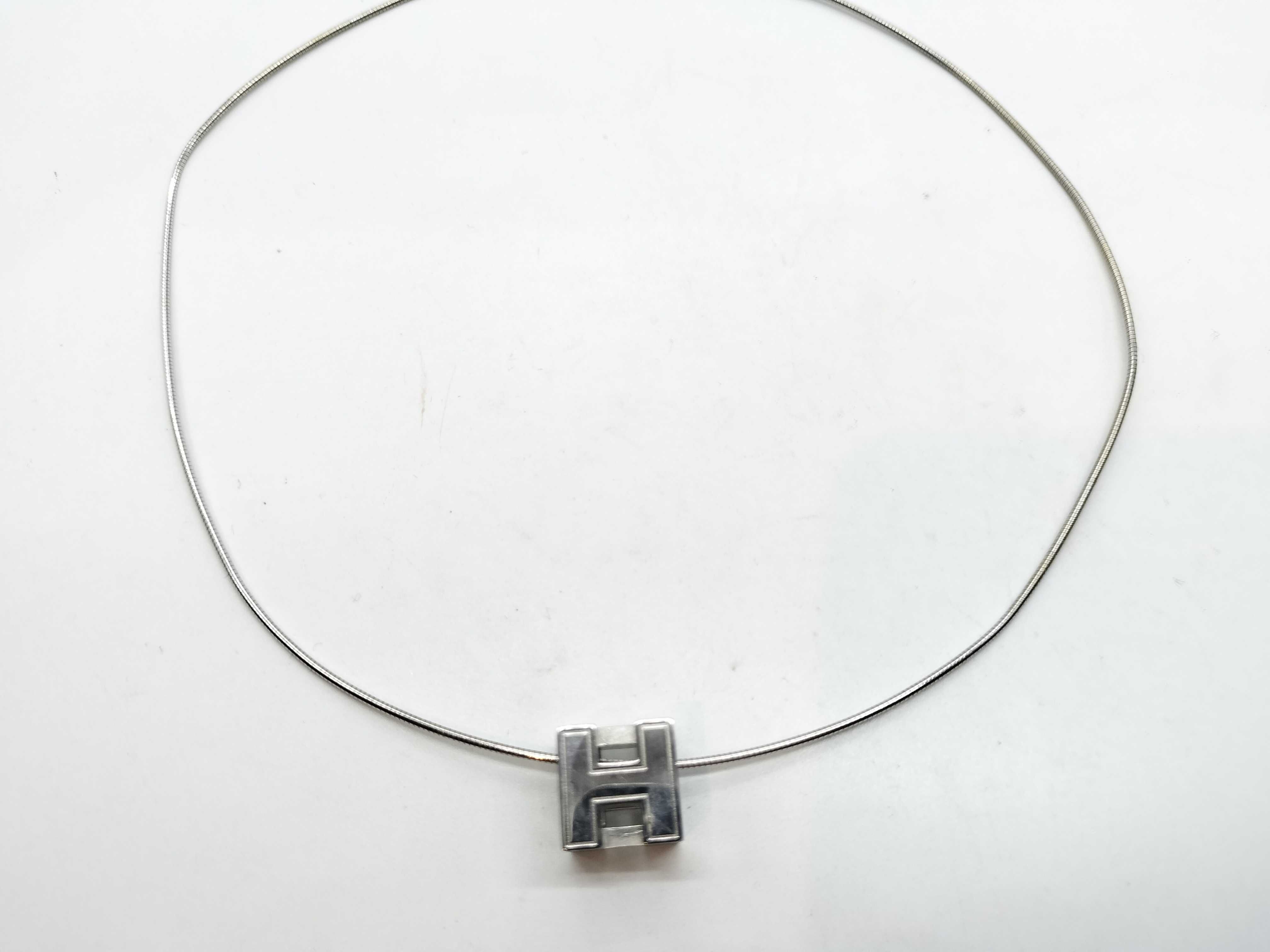 H-Cube Necklace, Silver Necklace — view 2