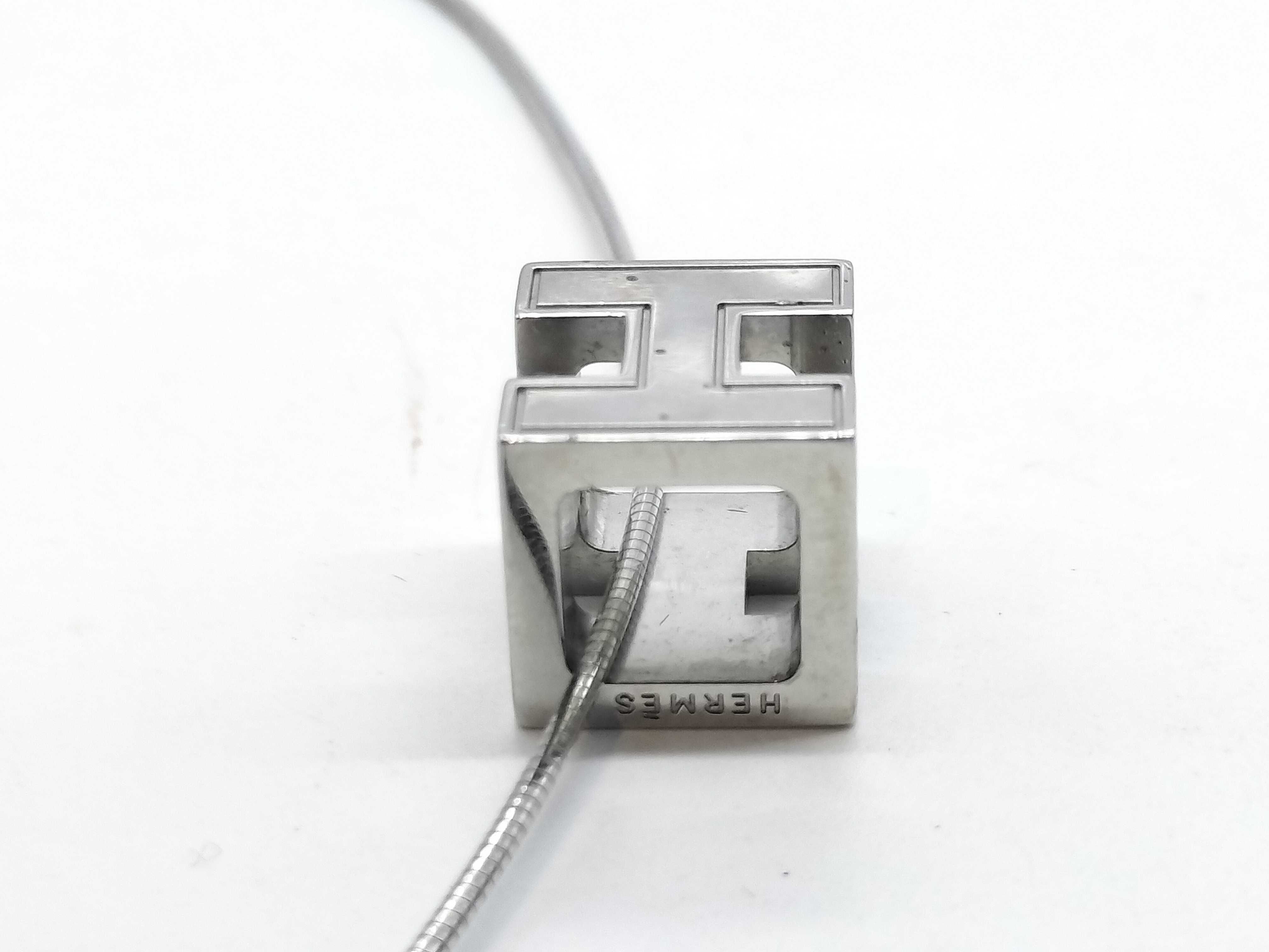 H-Cube Necklace, Silver Necklace — view 3