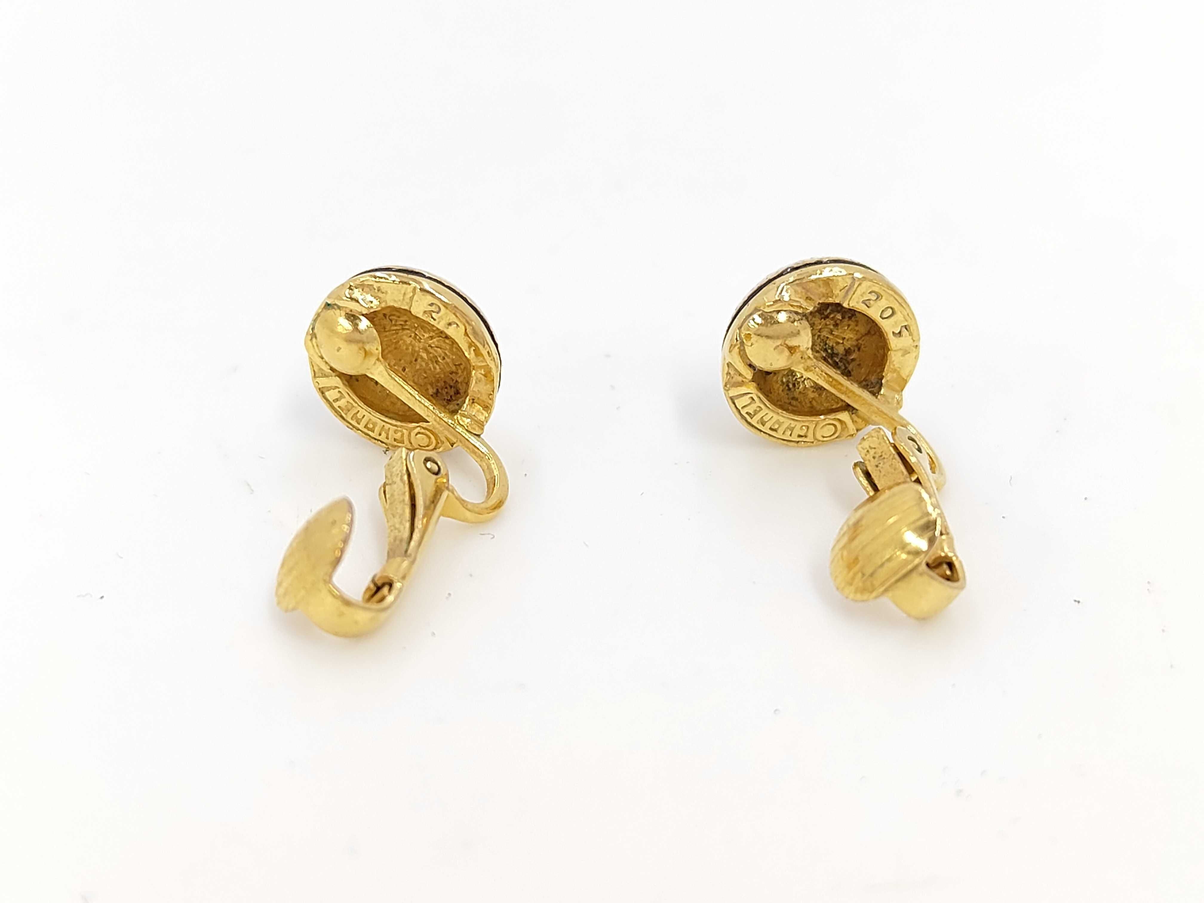 Round Coco Gold YG Earrings — view 2
