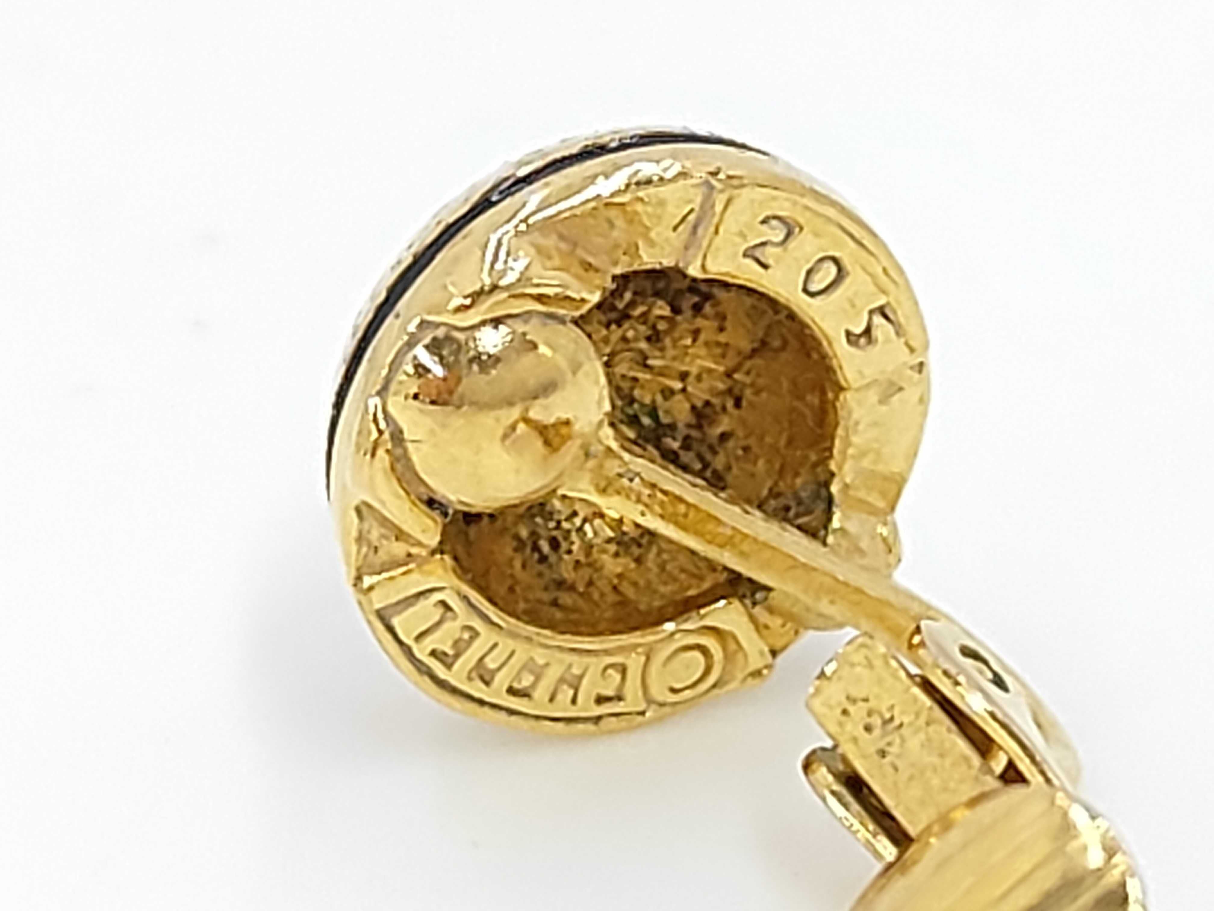 Round Coco Gold YG Earrings — view 6