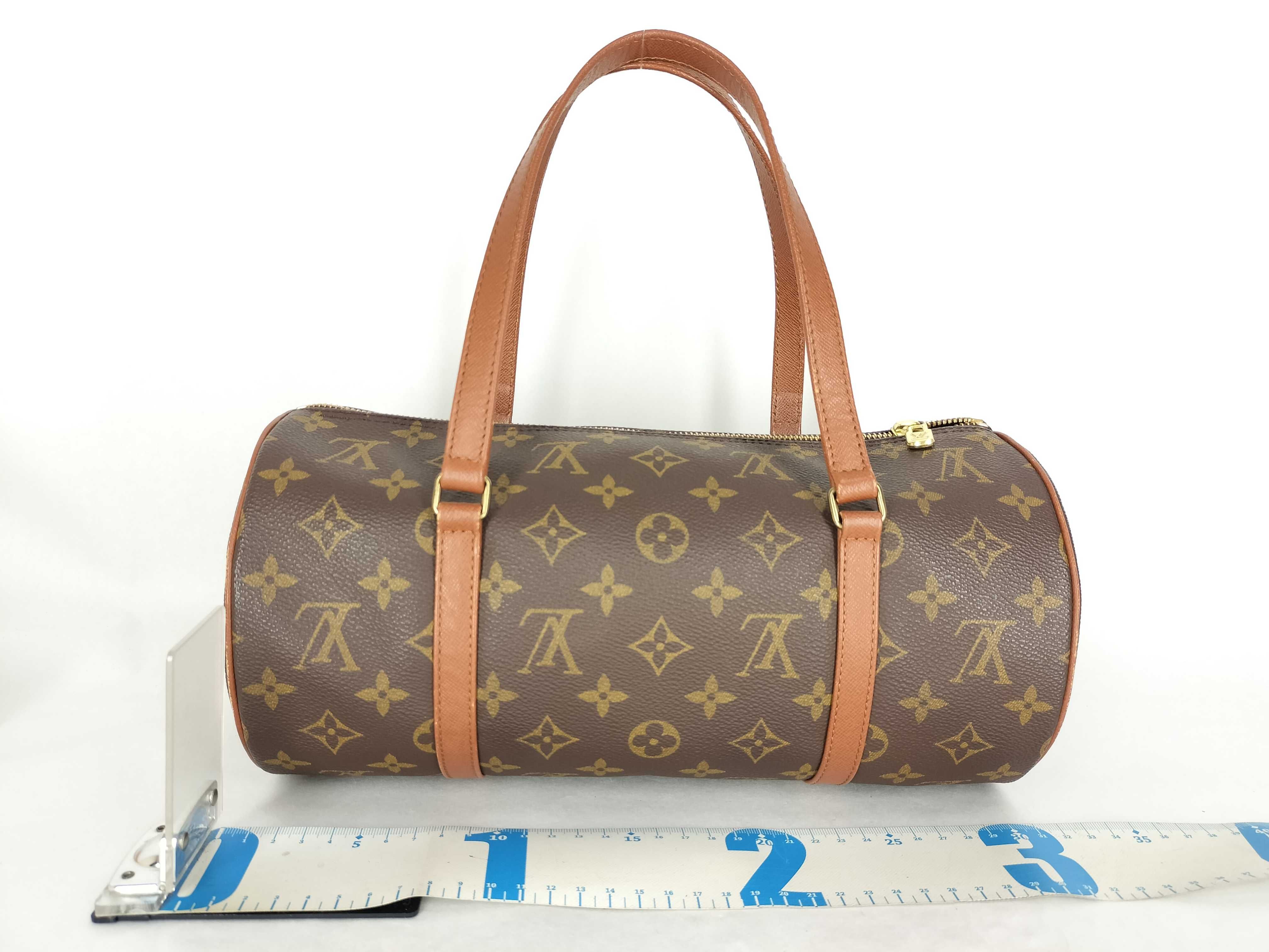 Monogram Papillon 30 M51365 N00913 Brown Handbag — view 2