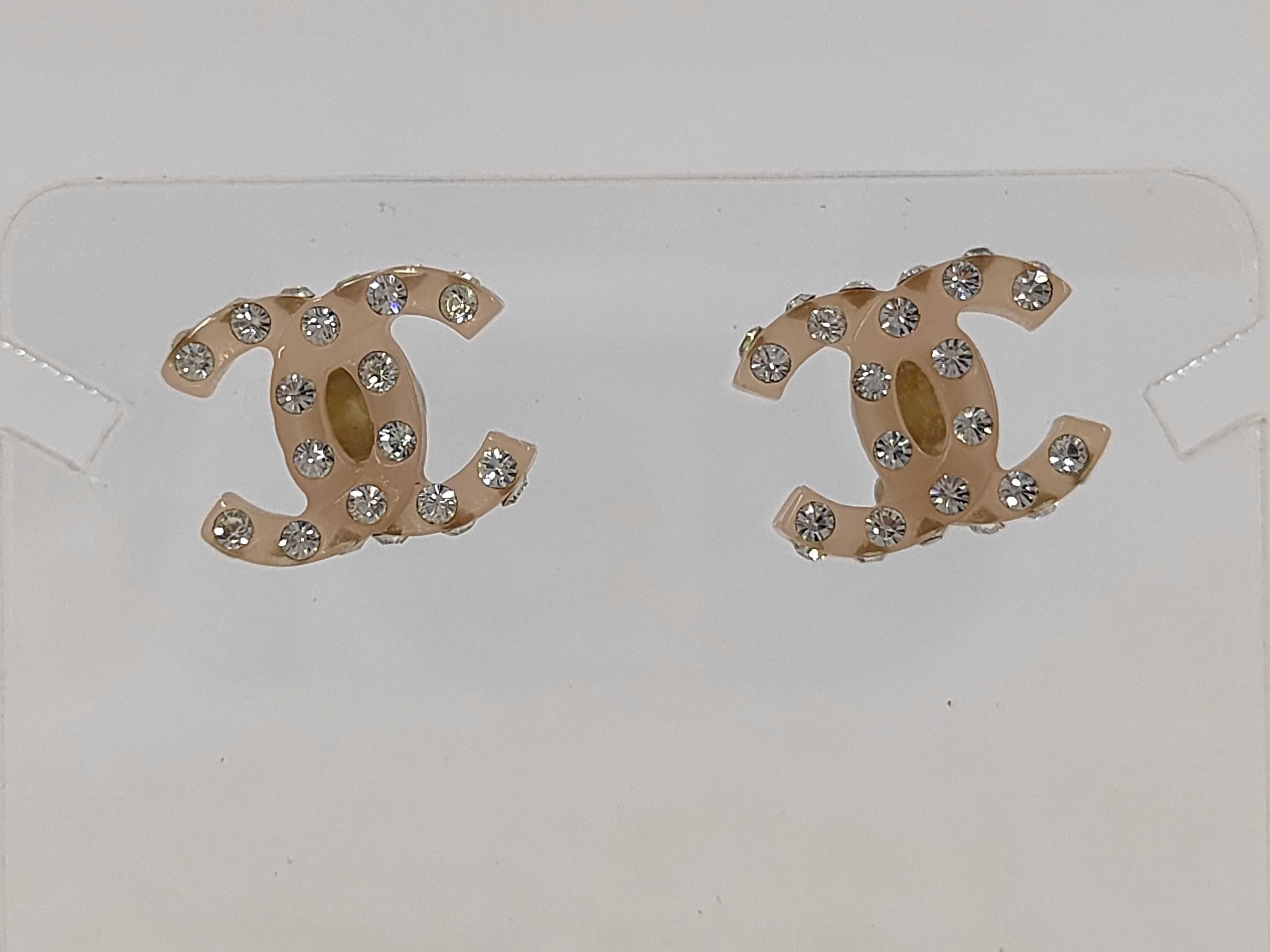 04A Coco Mark Rhinestone Earrings