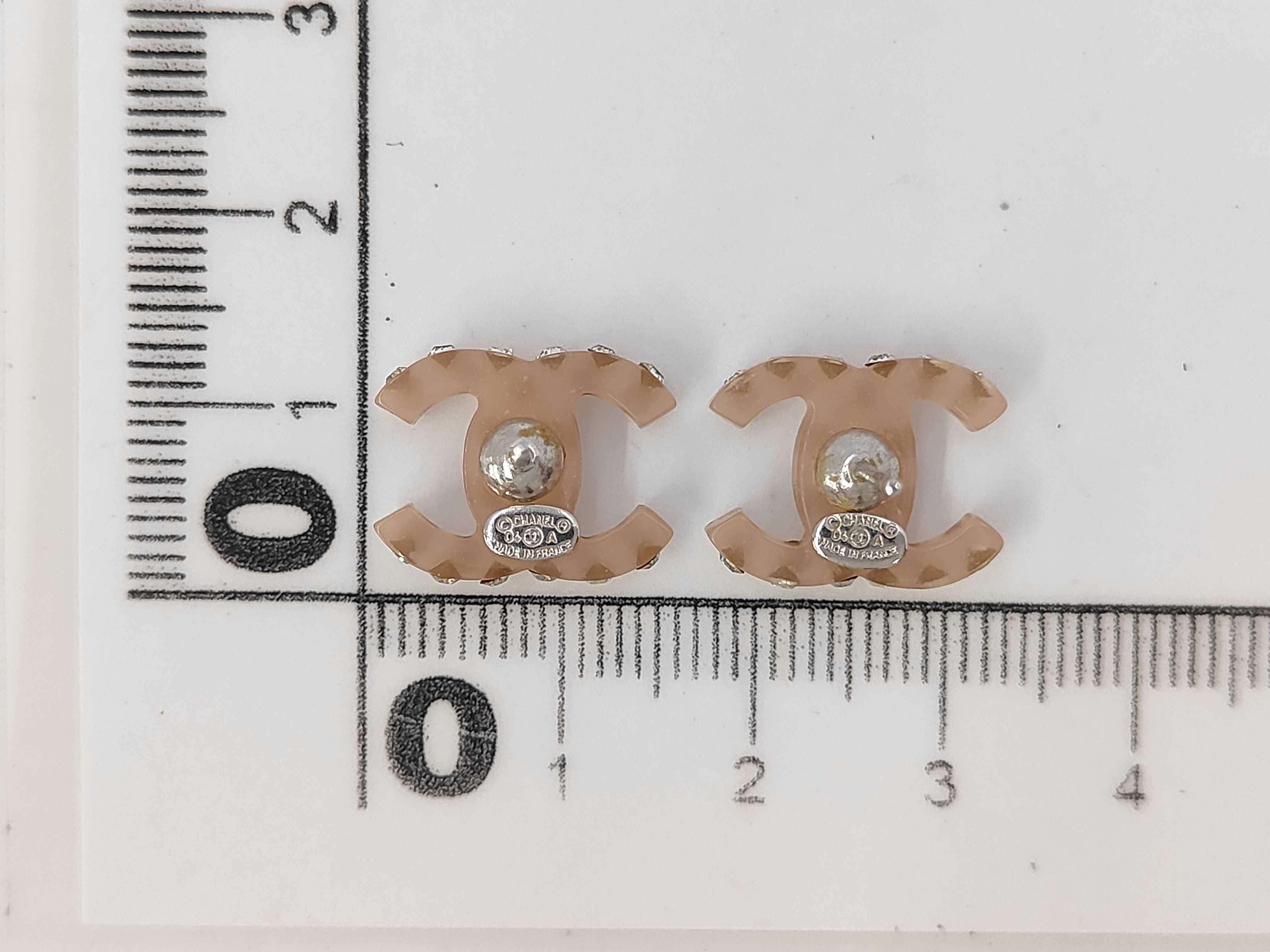 04A Coco Mark Rhinestone Earrings — view 2